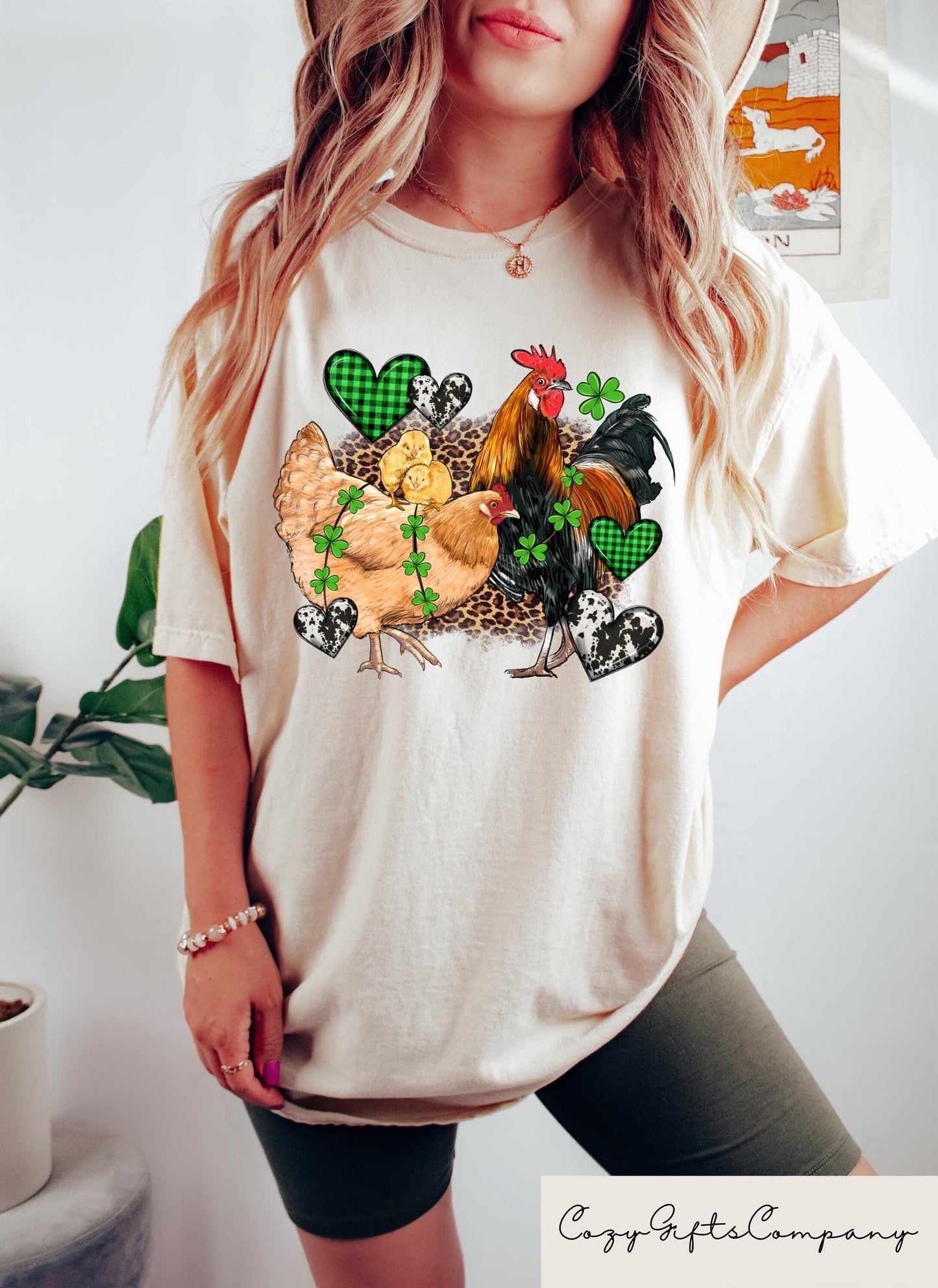Funny St Patrick39s Day Chicken T shirt Irish Lucky Chicken Shirt St Paddy39s Day Sweatshirt St Patty39s Day Gift Irish Chicken Crewneck Sweatshirt – Soft Feel · Great Gift For Fans