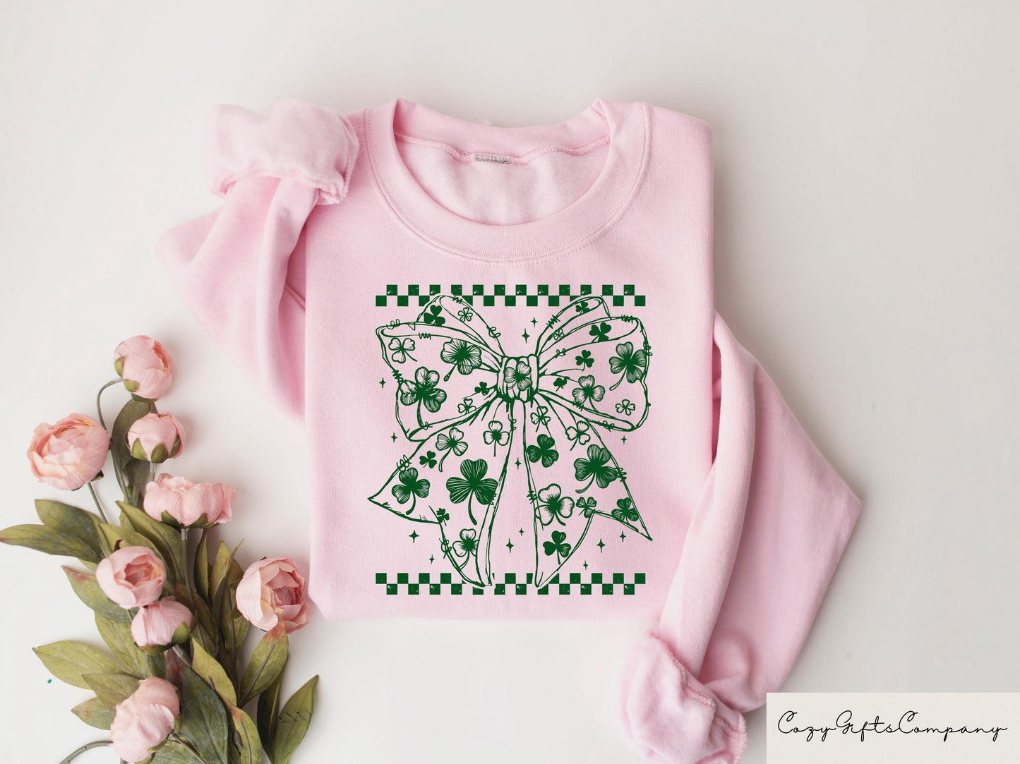 Retro Coquette St Patrick39s Sweatshirt Cute St Patty39s Day T shirt Lucky Shamrock Shirt St Patricks Lucky Charm Tee Irish Day Gift Sweatshirt – Bold Style · High-Quality Print