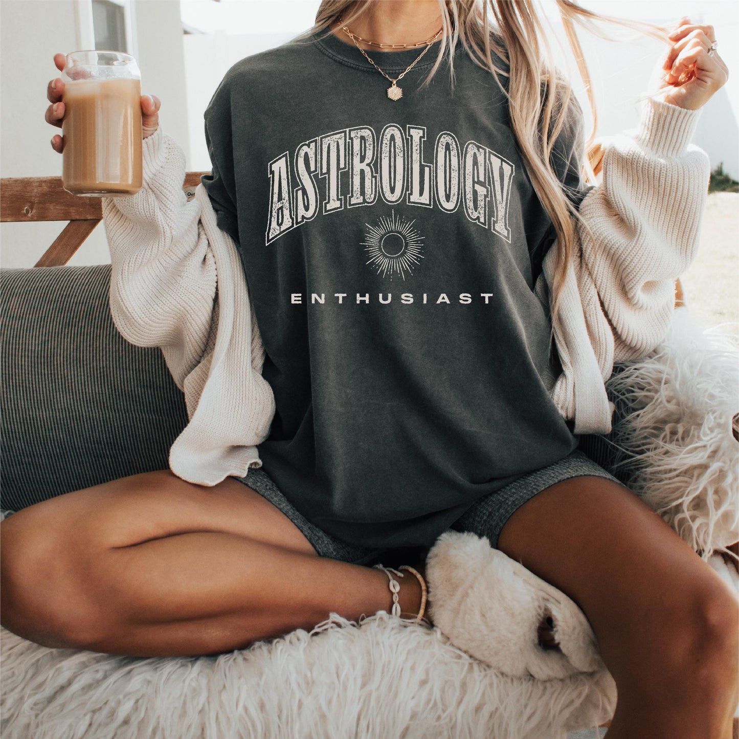 Astrology Enthusiast Shirt Zodiac Graphic Tee Horoscope Gift for Her Astrology Lover Apparel Custom Astrology Print Graphic Tee – Soft Feel · Perfect For Daily Wear