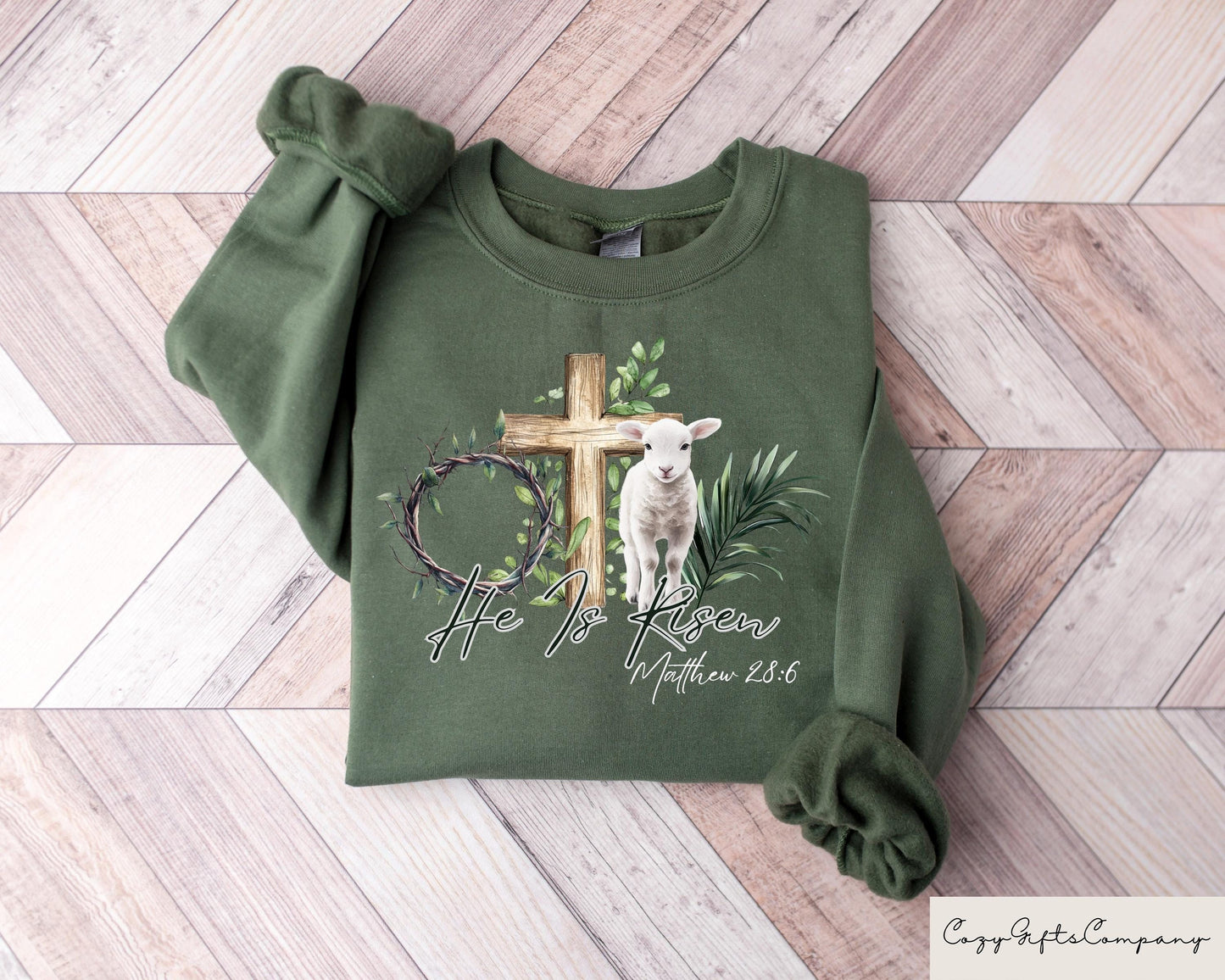 True Story Easter Cross Sweatshirt Christian Easter T shirt Jesus Easter Outfit He Is Risen Shirt Easter Matching Tee Cute Easter Gift Sweatshirt – Soft Feel · Great Gift For Fans