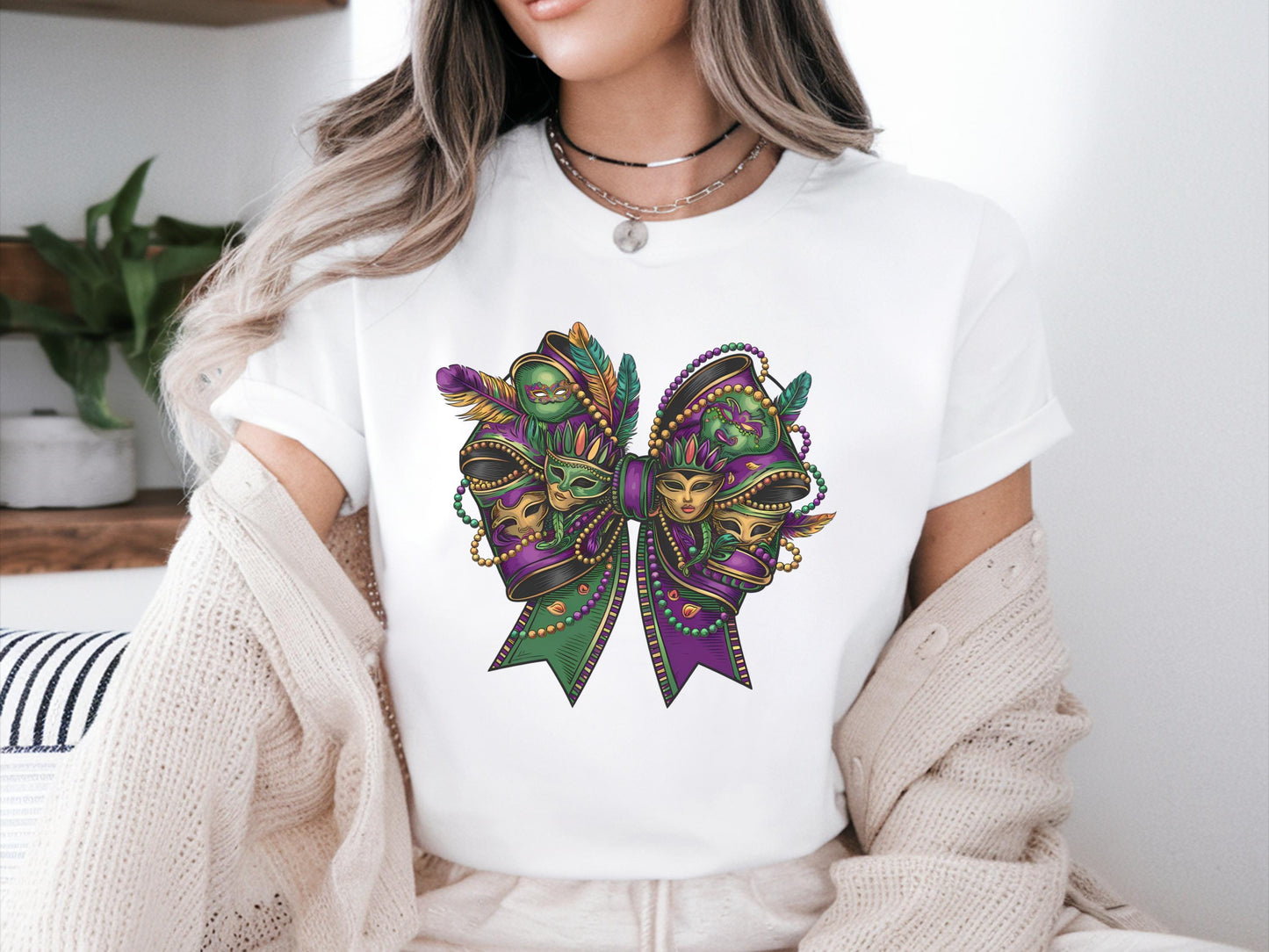 Mardi Gras Bow Shirt Carnival Mardi Gras Shirts Mardi Gras Festival Shirt Fat Tuesday Carnival Shirt Women Mardi Gras Costume Graphic Tee – Feel-Good Design · High-Quality Print
