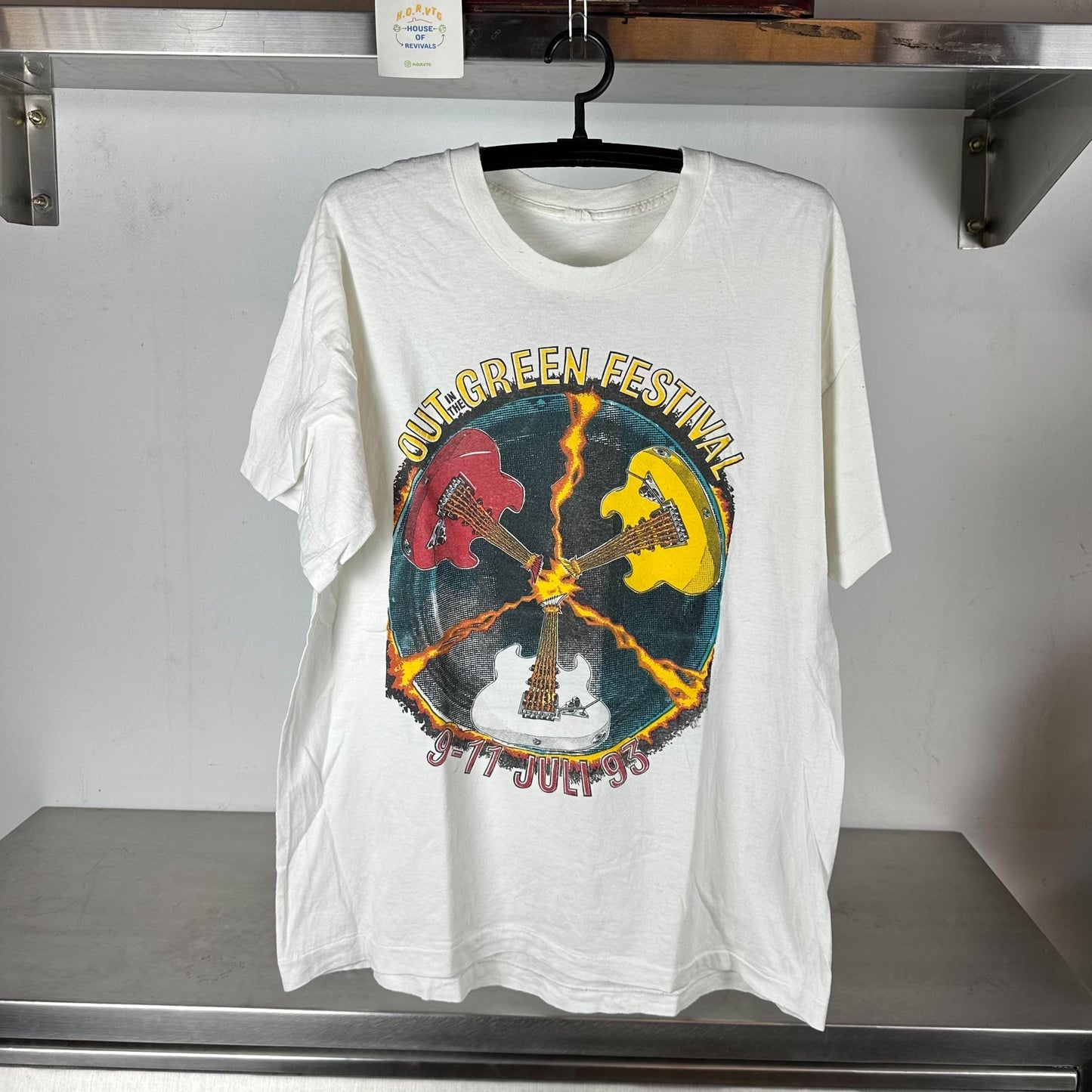 Vintage 1993 Out in Green Music Festival Lenny Kravitz Faith No More The Black Crowes and more single stitch T shirt Graphic Tee – Feel-Good Design · High-Quality Print