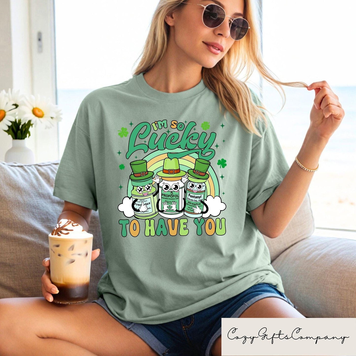I39m So Lucky To Have You ICU Nurse St Patrick39s T shirt Lucky Critical Care Nurse Sweatshirt St Patty39s Nurse Gift Shamrock Clover Shirt Sweatshirt – Cozy Vibes · Trending Graphic Apparel