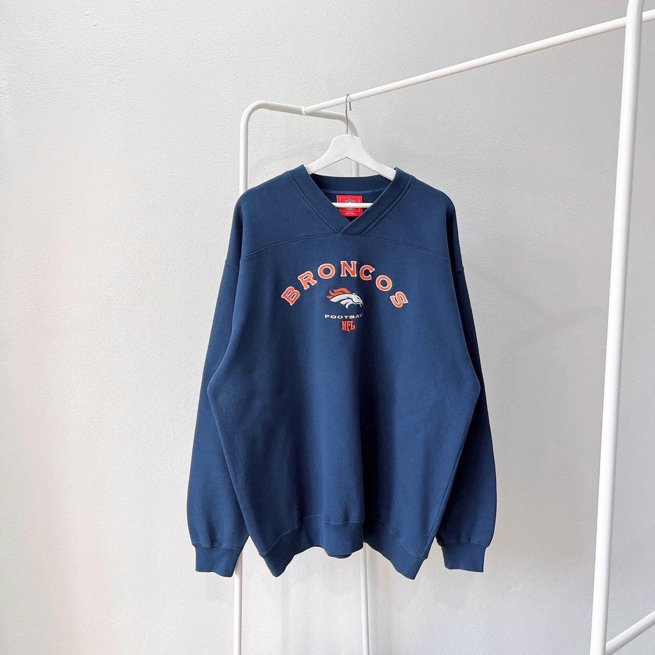 90s Denver Broncos football NFL blue sweatshirt XL Sweatshirt – Premium Graphic · High-Quality Print