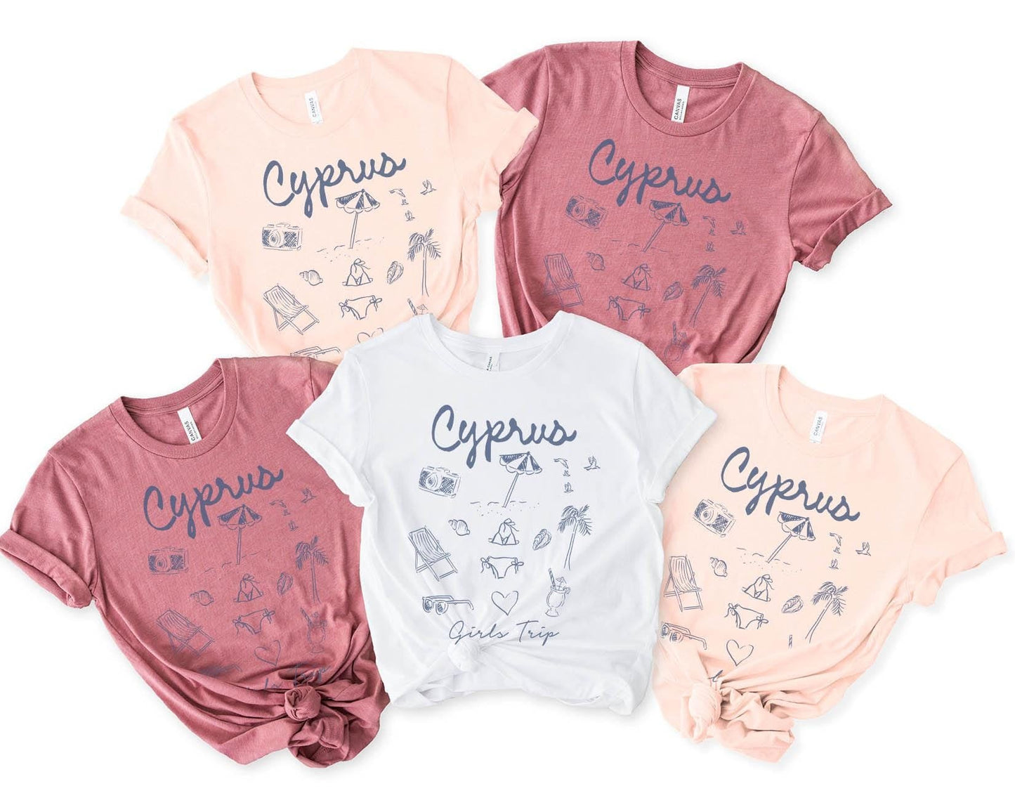 Cyprus Shirts Girls Trip Tshirt Girls Trip Favors Matching Vacation Tee Girls Weekend Group Girls Night Out Besties Graphic Tee – Warm & Stylish · Trending Graphic Apparel