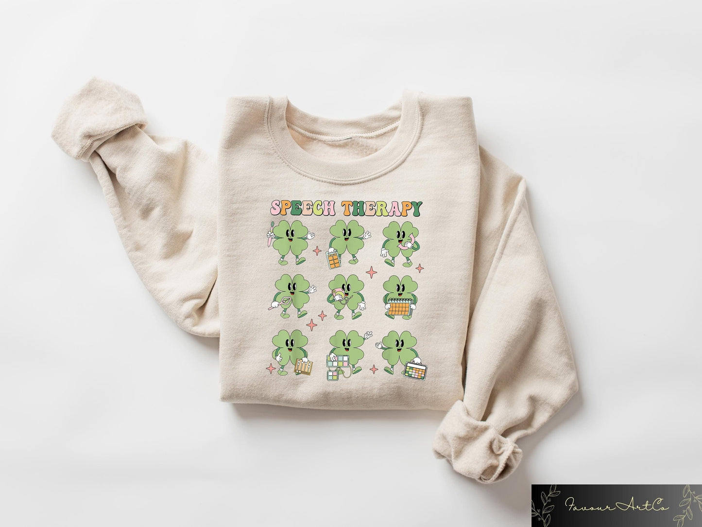 Speech Therapy St Patricks Sweatshirt St Patricks Day T shirt Lucky Therapist Shirt Speech Language Pathology Tee Irish Women Gift Sweatshirt – Easygoing Wear · Great Gift For Fans
