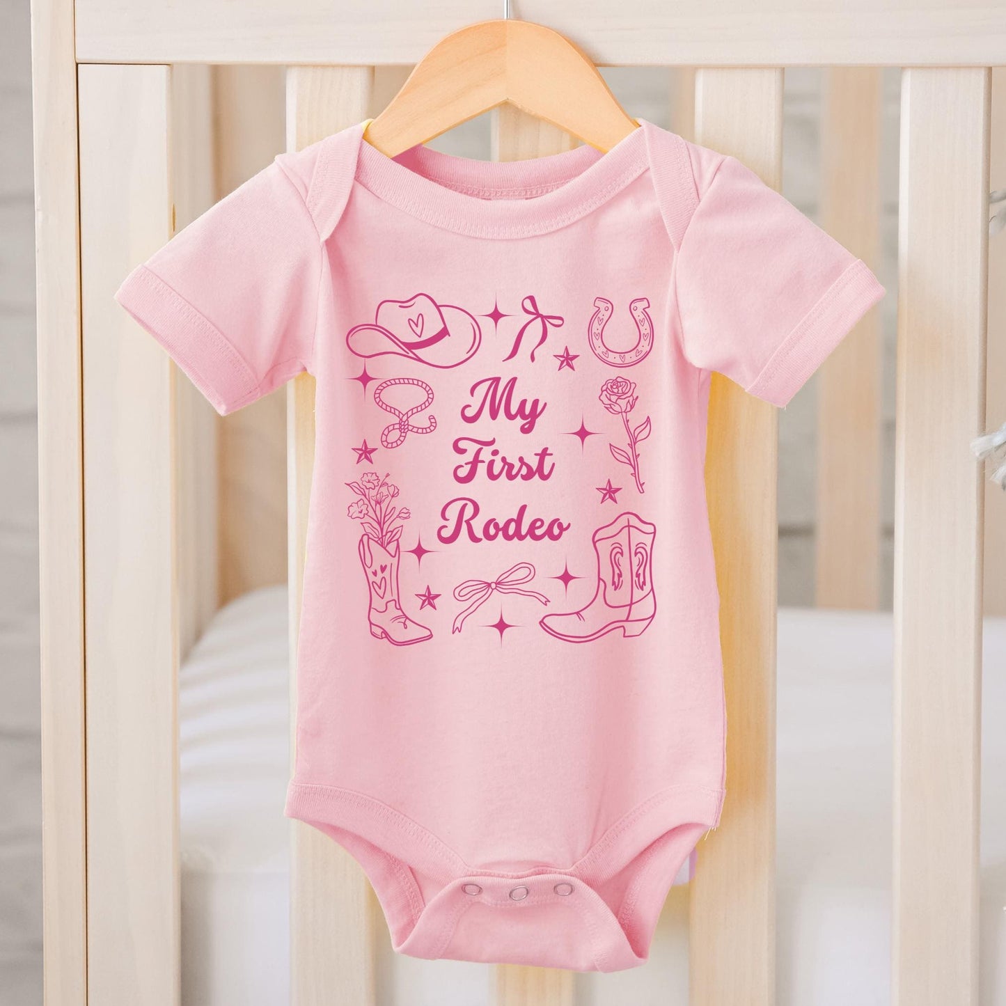 First Rodeo Birthday Bodysuit Girl 1St Rodeo Birthday Shirt Girl My First Rodeo Girl Shirt Western Birthday Baby Girl Outfit 1St Bday FRG1 Graphic Tee – Fan Favorite · Great Gift For Fans
