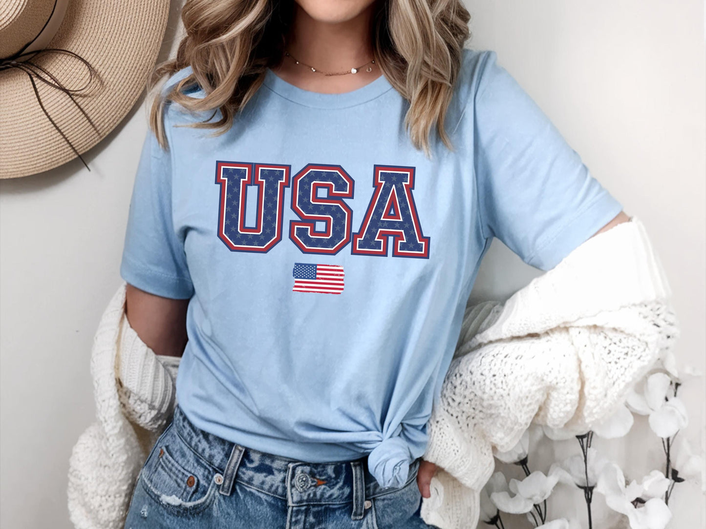 USA Sport Tee Shirt 4th Of July Gifts Shirt USA Shirt 4thof July USA Shirt Freedom 4th Shirt Independence Shirt Fourth Of July Shirt Graphic Tee – Easygoing Wear · Great Gift For Fans