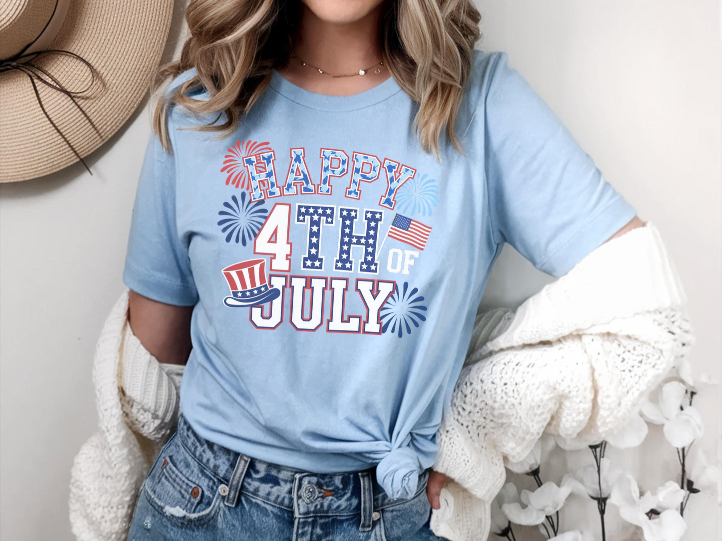 4th Of July Shirt 4th Of July Gifts Shirt Patriot 4th Of July Shirt Fourth Of July Shirt Gift USA Shirt Colorful USA Shirt Graphic Tee – Cozy Vibes · Trending Graphic Apparel