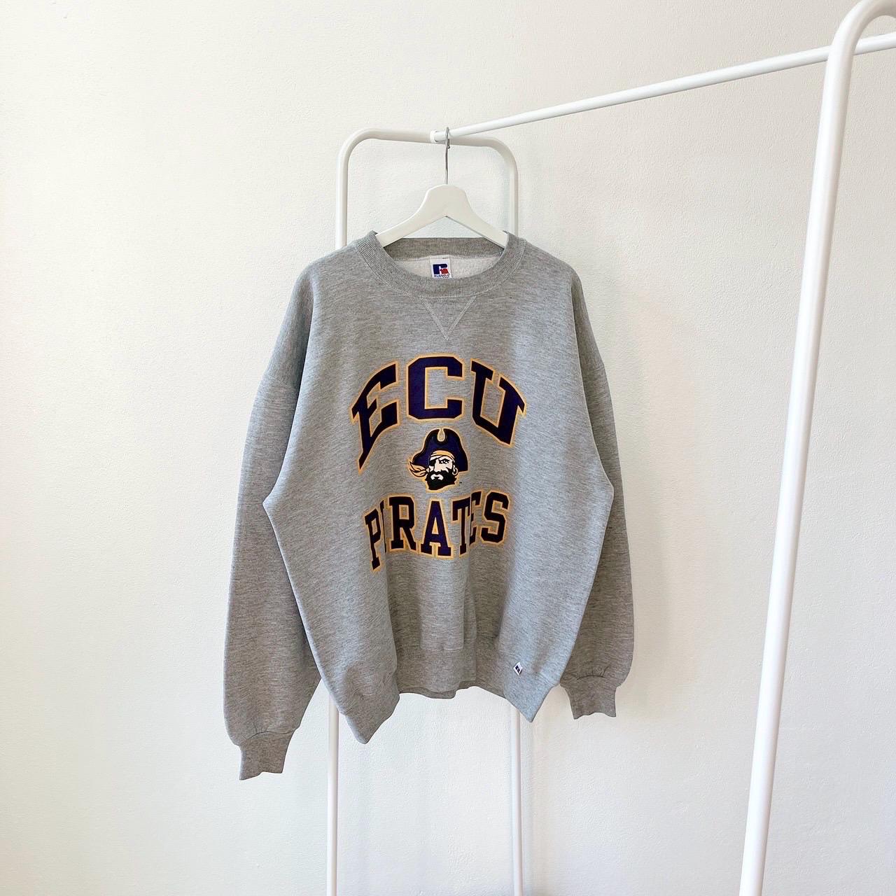 Vintage 90s East Carolina Pirates ECU NCAA vintage Russell gray sweatshirt XL Sweatshirt – Feel-Good Design · Great Gift For Fans