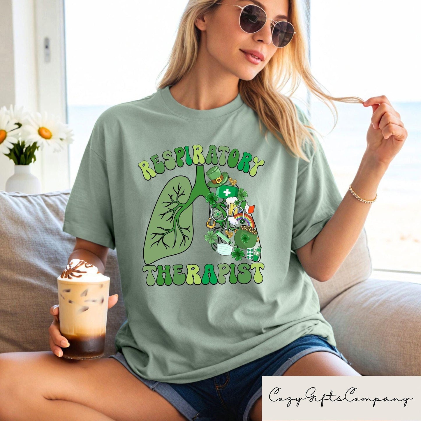 Respiratory Therapist St Patrick39s T shirt Pulmonologist St Pattys Sweatshirt Registered Respiratory Therapist Gift Irish Day Shirt Sweatshirt – Easygoing Wear · Top Pick For Any Outfit