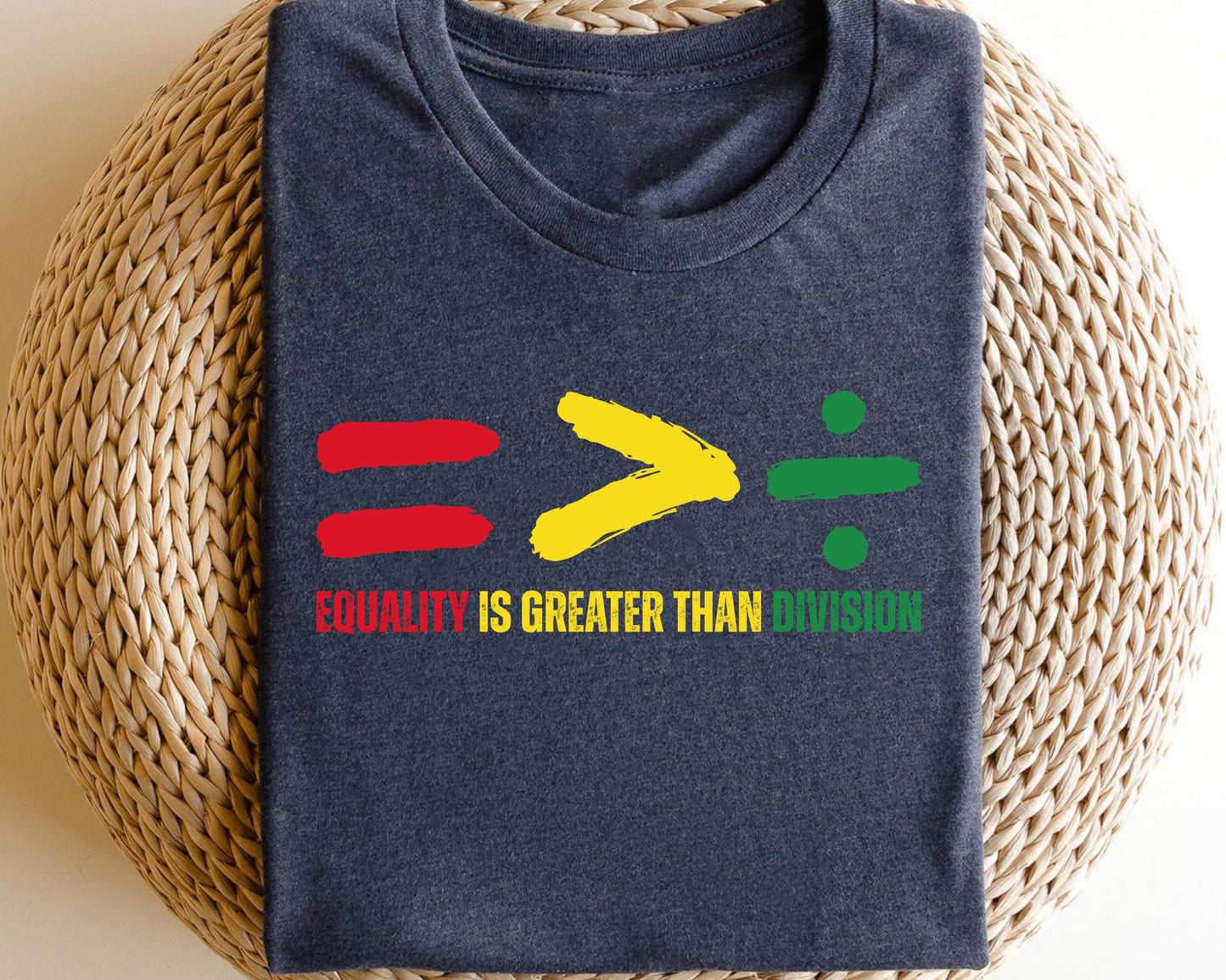 Equality Is Greater Than Division Shirt Equality T Shirt Human Rights Shirt Social Justice Shirt Social Justice Graphic Tee – Easygoing Wear · High-Quality Print