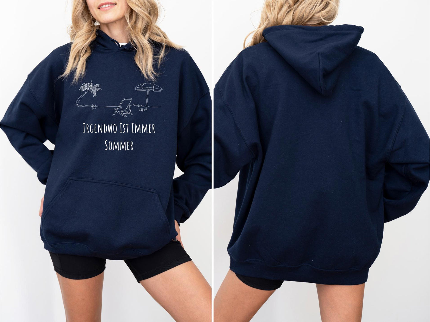 Sommer Hoodie Irgendwo ist immer Sommer Lustiger Reise Pullover Beach Vibes Gemtlicher Hoodie fr Urlaub Strand Hoodie – Premium Graphic · Top Pick For Any Outfit