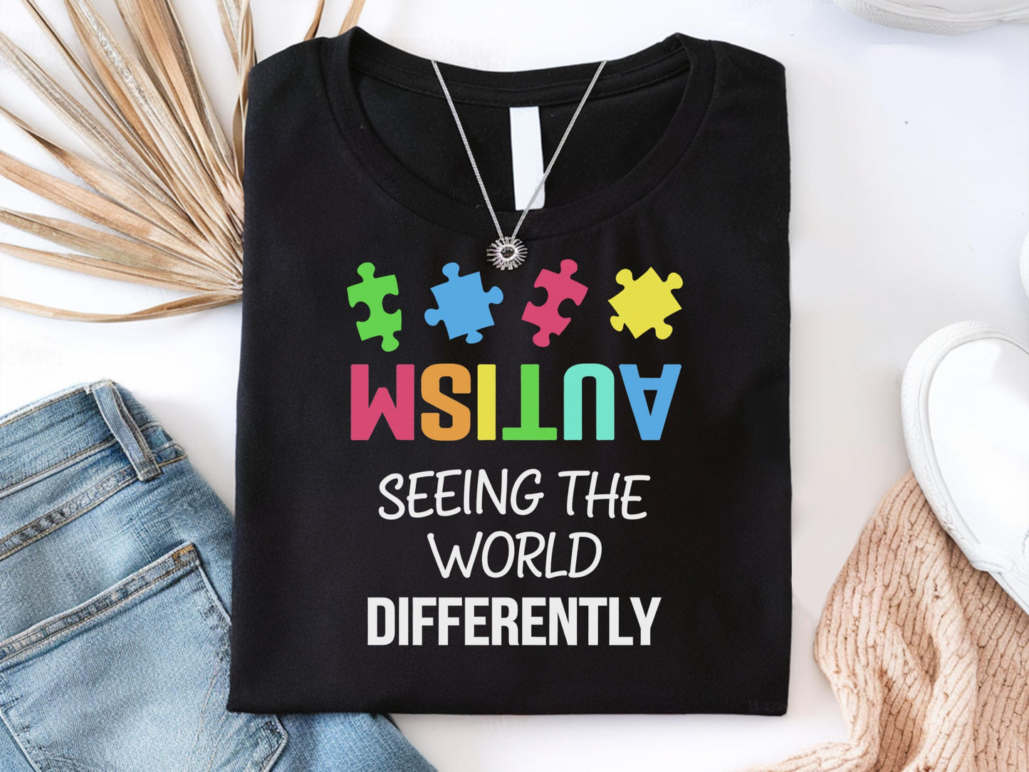 Autism Seeing The World Differently Shirt Autism Awareness Shirt Teacher Shirts Autism Autism Shirt Gifts Autism Awareness Tee Shirts Graphic Tee – Premium Graphic · High-Quality Print