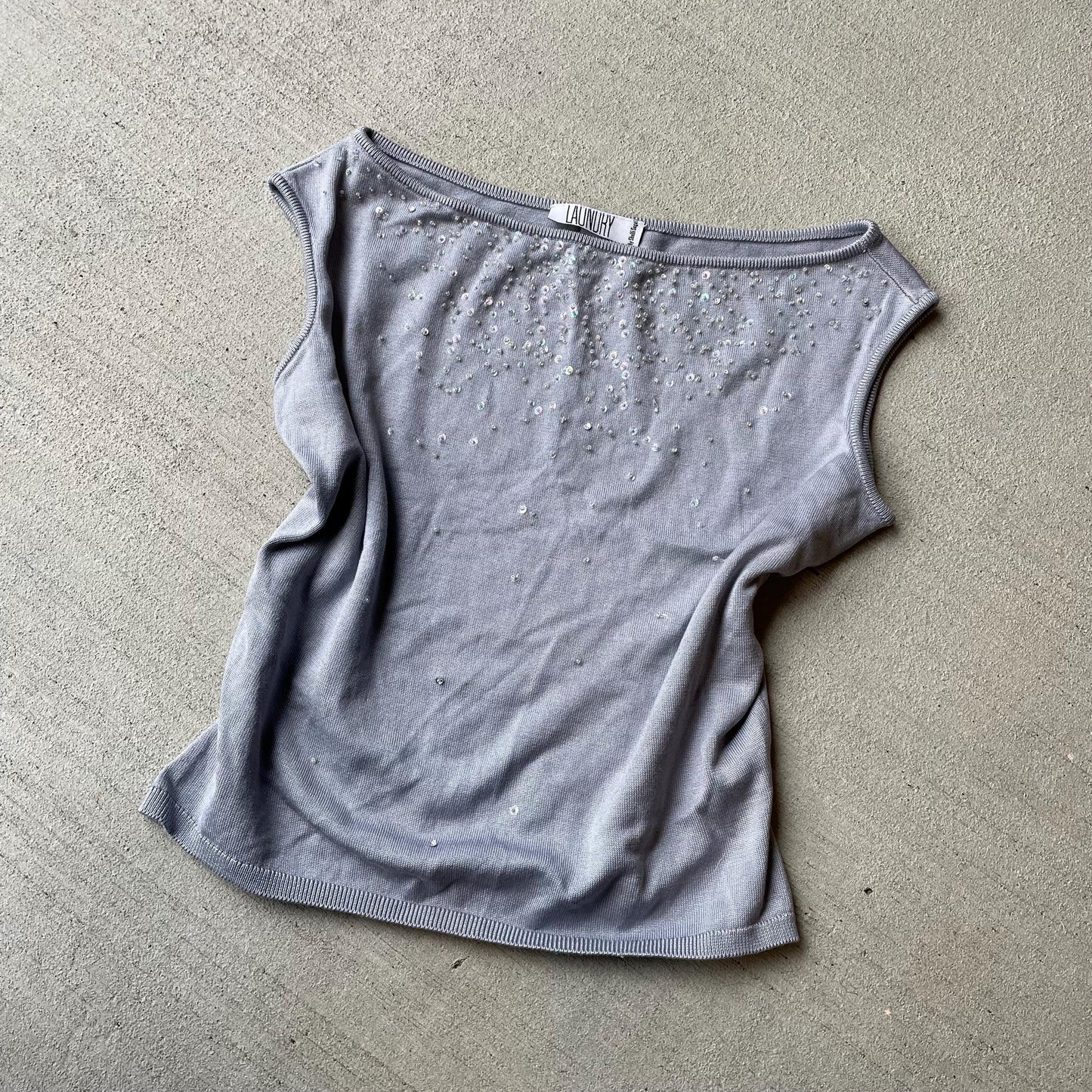 y2k early 0039s silk blend knit beaded tank top Tank Top – Soft Feel · Must-Have Style