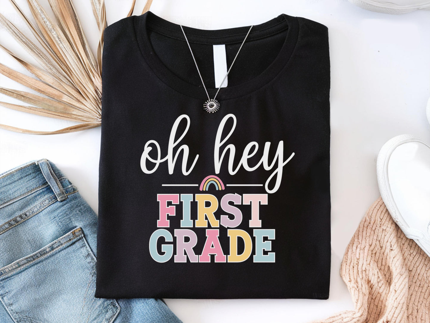 Oh Hey First Grade Shirt First Grade Shirts Teacher Team T Shirt Gifts For Teachers First Grade Shirt 1st Grade Teacher Back To School Graphic Tee – Premium Graphic · Top Pick For Any Outfit