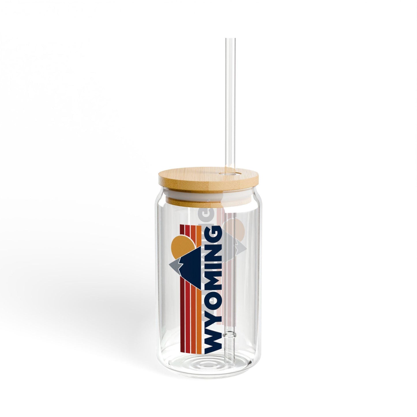 Wyoming Sipper Glass 16oz Stylish Drinkware for EcoFriendly Living Perfect for Travel Outdoor Adventures Gifts and Home Decor Graphic Tee – Fan Favorite · Must-Have Style