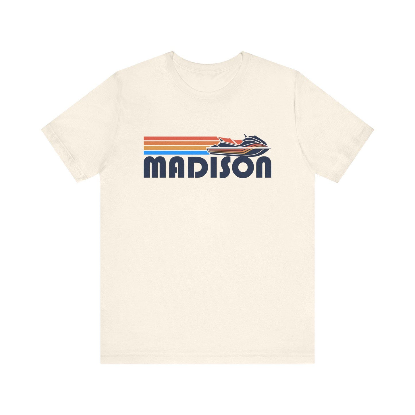 Madison Wisconsin T Shirt Retro Jetski PWC Graphic Tee Graphic Tee – Fan Favorite · Perfect For Daily Wear