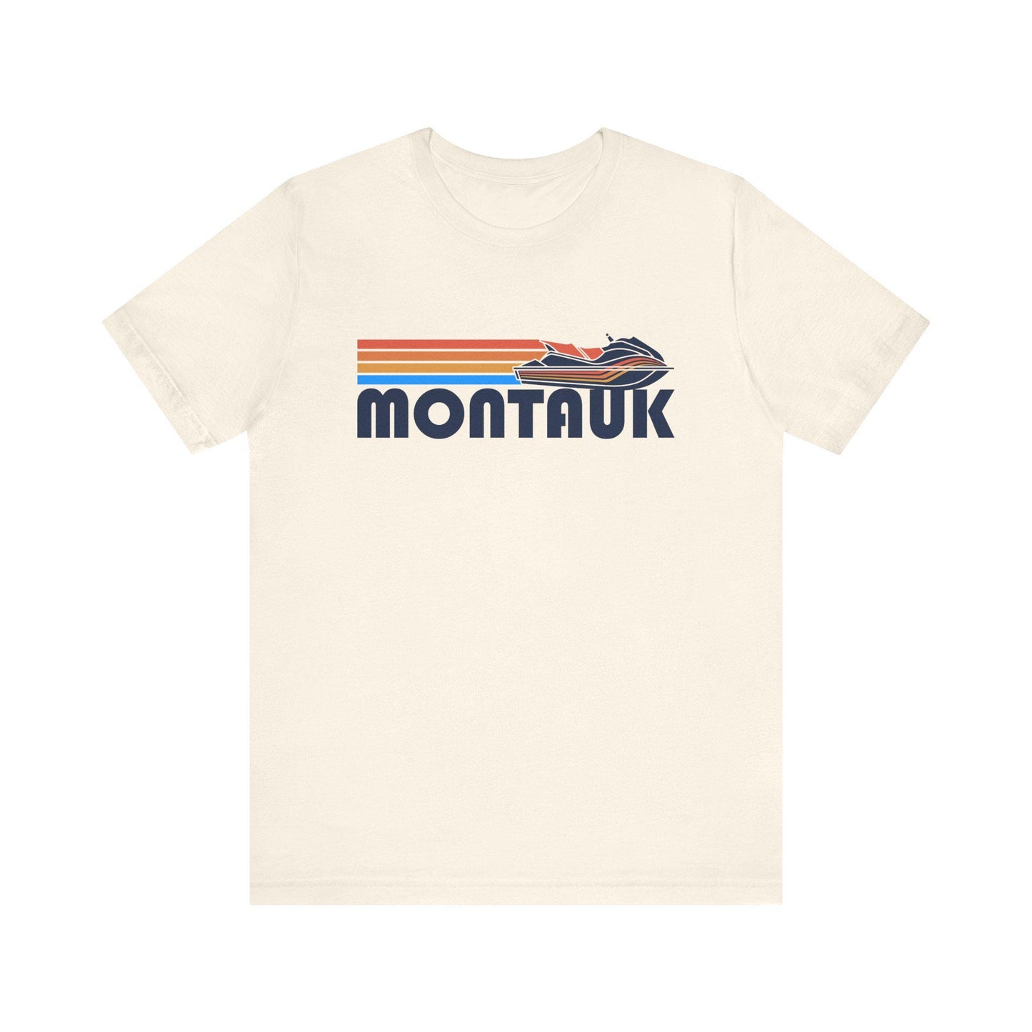 Montauk New York T Shirt Retro Jetski PWC Graphic Tee Graphic Tee – Feel-Good Design · Must-Have Style