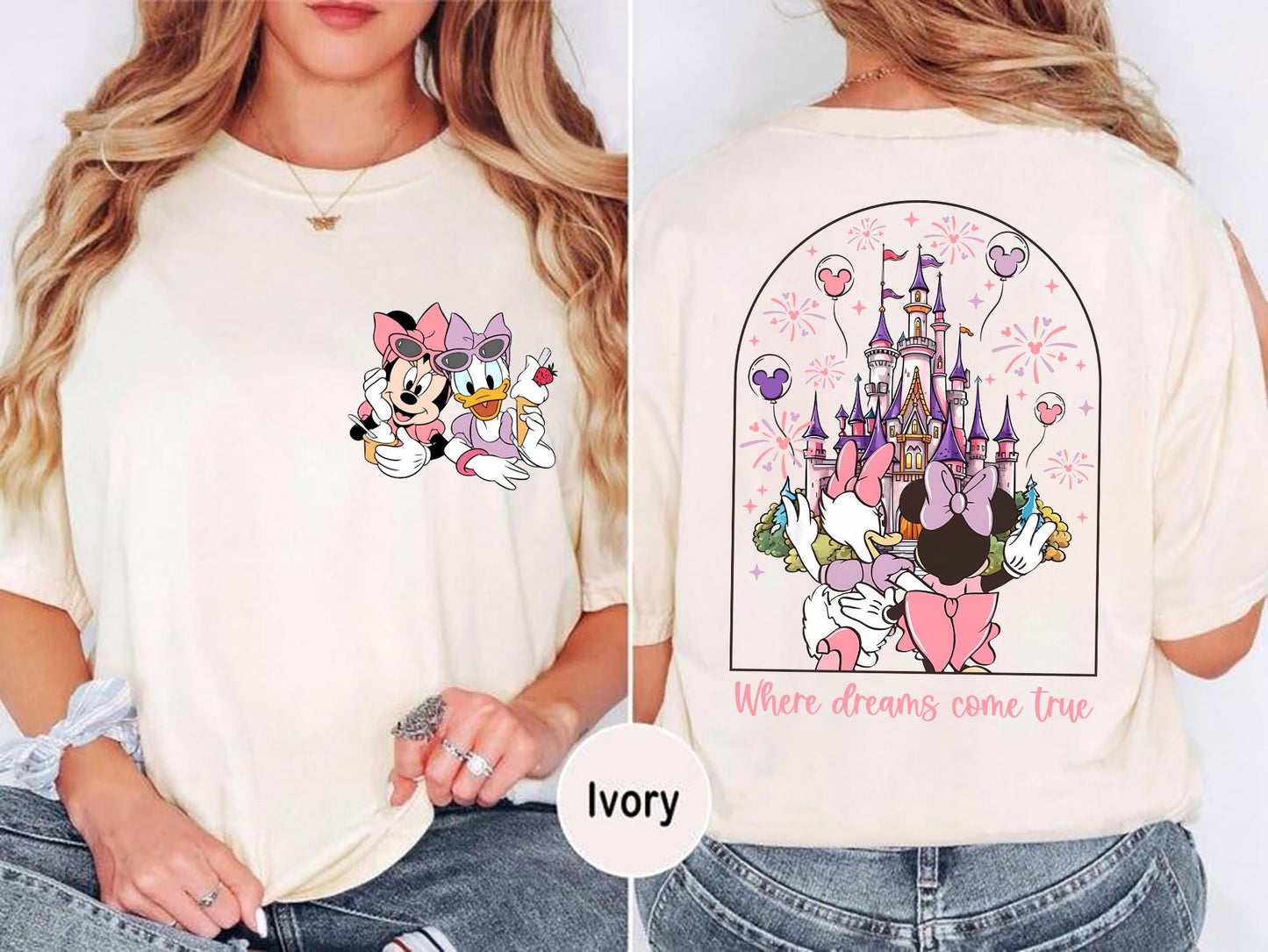 Minnie and Daisy Besties Shirt Daisy and Minnie T shirt Magic Kingdom Shirt Disney Besties Tee Disney Gift Friends Shirt Graphic Tee – Soft Feel · Must-Have Style