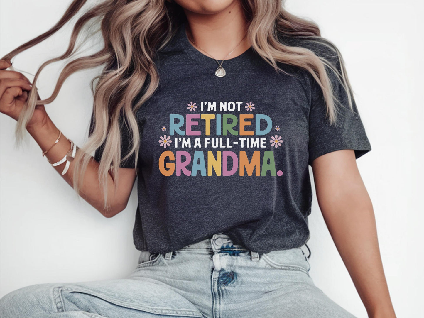 Full Time Grandma Shirt Gifted Shirt For Grandma Gift For Grandma Gift Shirt Grandma Giftful Grandma Shirt Great Grandma Shirt Baby Graphic Tee – Cozy Vibes · High-Quality Print