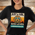 Just A Girl Who Loves Labradoodles Cute Labradoodle Dog Lover Gift Retro Vintage Style Graphic Tee Perfect Dog Mom T Shirt Graphic Tee – Feel-Good Design · Top Pick For Any Outfit