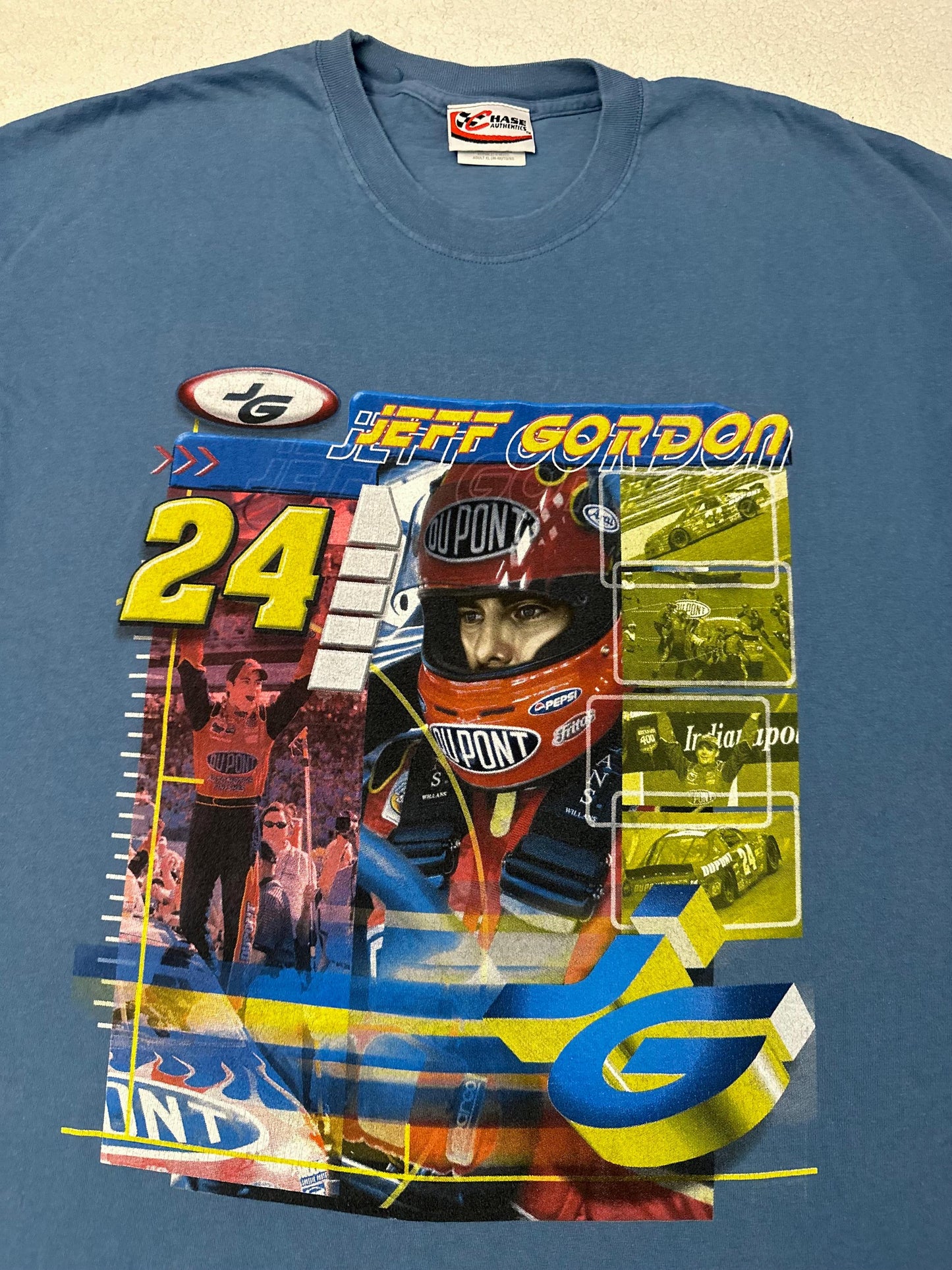 Vintage 2000s Y2K Jeff Gordon Chase Authentics 2 Sided Nascar Promo T Shirt XL Graphic Tee – Everyday Comfort · High-Quality Print