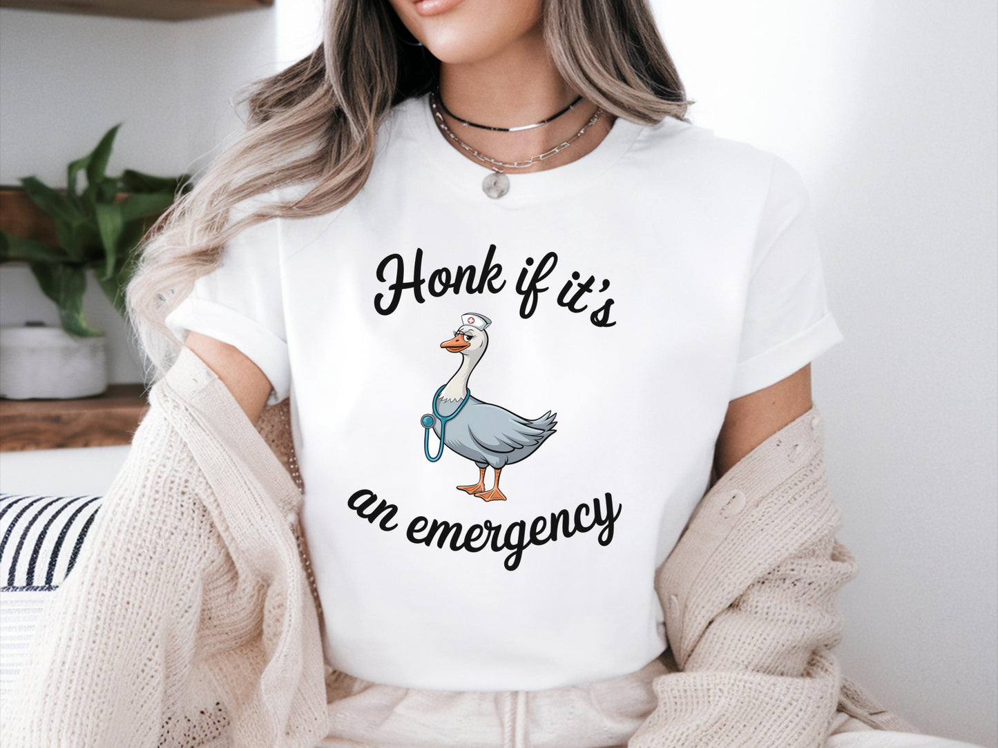 Honk Goose Shirt ER Nurse Emergency Department Shirt Sarcastic Honk Shirt Emerg Nurse Shirt Emerg Nurse Gift ER Nurse Gift Graphic Tee – Bold Style · Perfect For Daily Wear