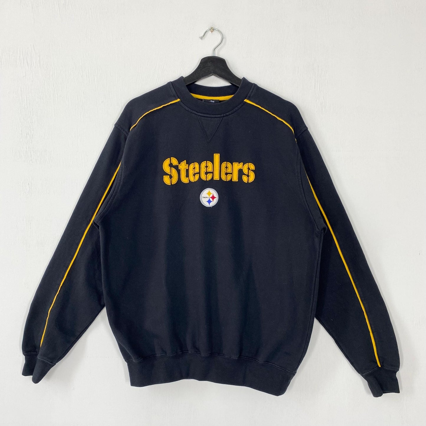 Vintage Pittsburgh Steelers Sweatshirt Steelers Crewneck Steelers Sweater Pullover Sportswear NFL Pittsburgh Steelers Embroidered Logo Large Sweatshirt – Easygoing Wear · Must-Have Style