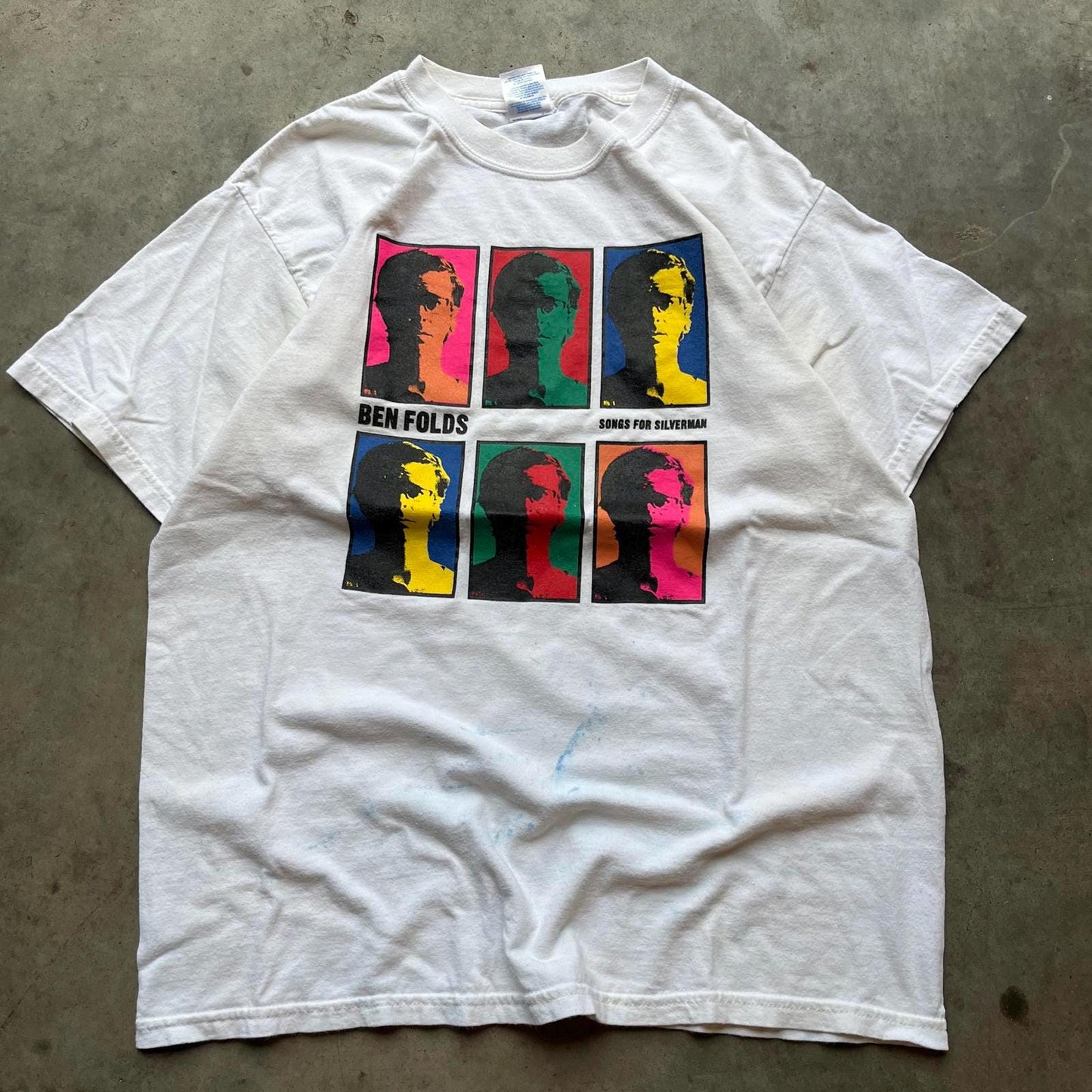 Vintage Rare Y2K Ben Folds Songs For Silverman Alternative Art Andy Warhol Shirt Graphic Tee – Cozy Vibes · Perfect For Daily Wear