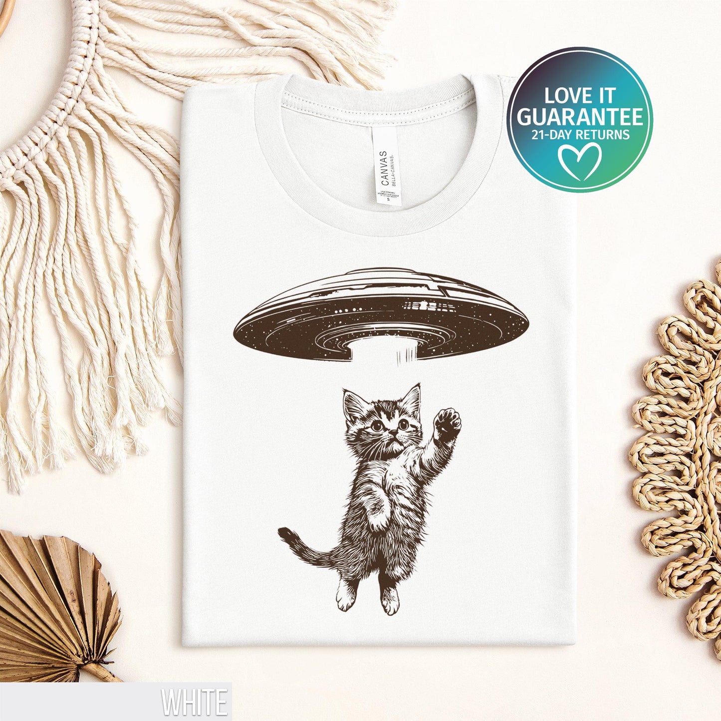 Retro Cat Shirt Space Cat Shirt UFO Shirt Cat Meme Shirt Cat Themed Gifts Silly Shirt Cat Dad Shirt Funny Cat Shirt Cat TShirt Graphic Tee – Soft Feel · Top Pick For Any Outfit