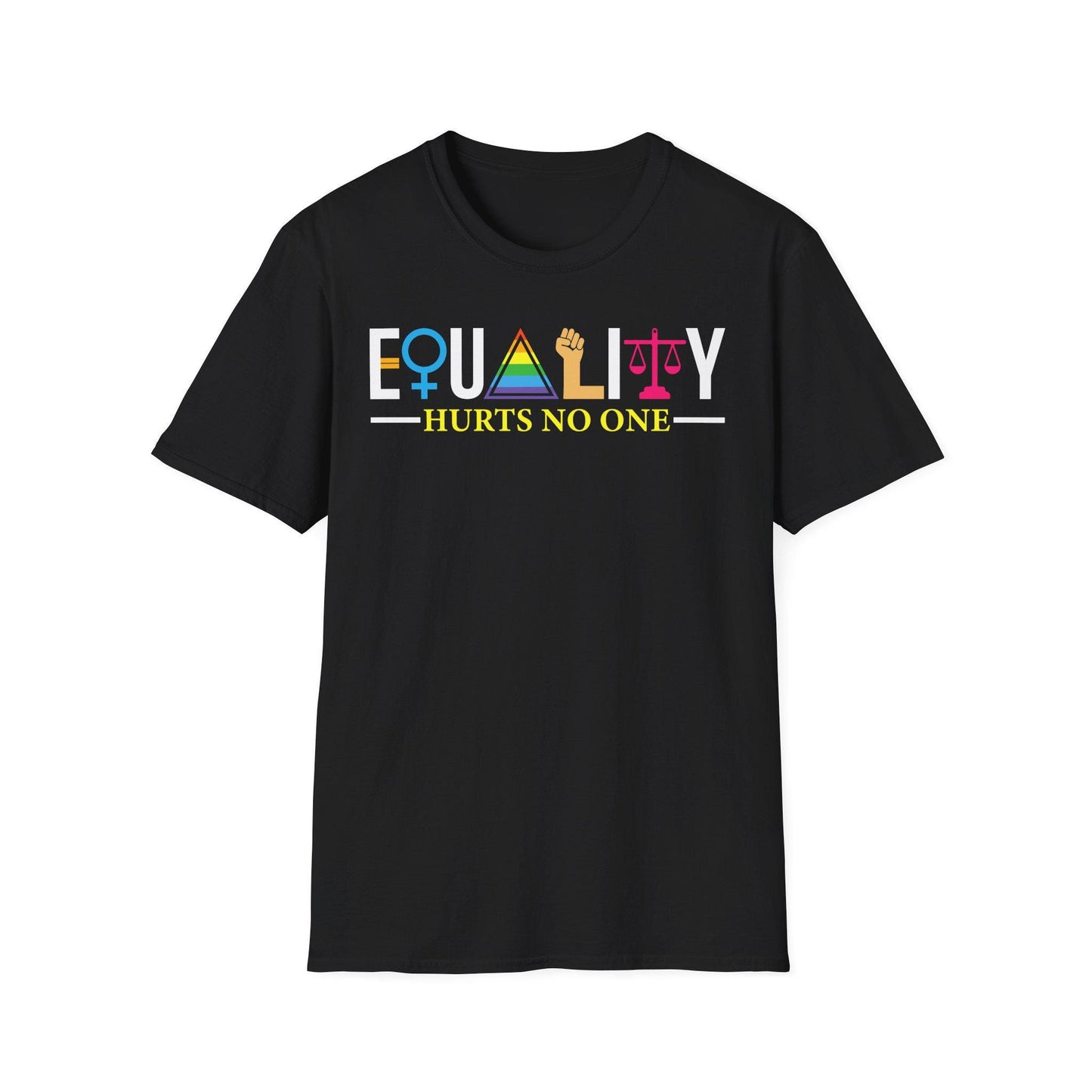 Equality Hurts No One Shirt Black Lives Matter Equal Rights Pride Shirt LGBT Shirt Social JusticeHuman Rights Anti Racism Gay Pride Graphic Tee – Soft Feel · Must-Have Style