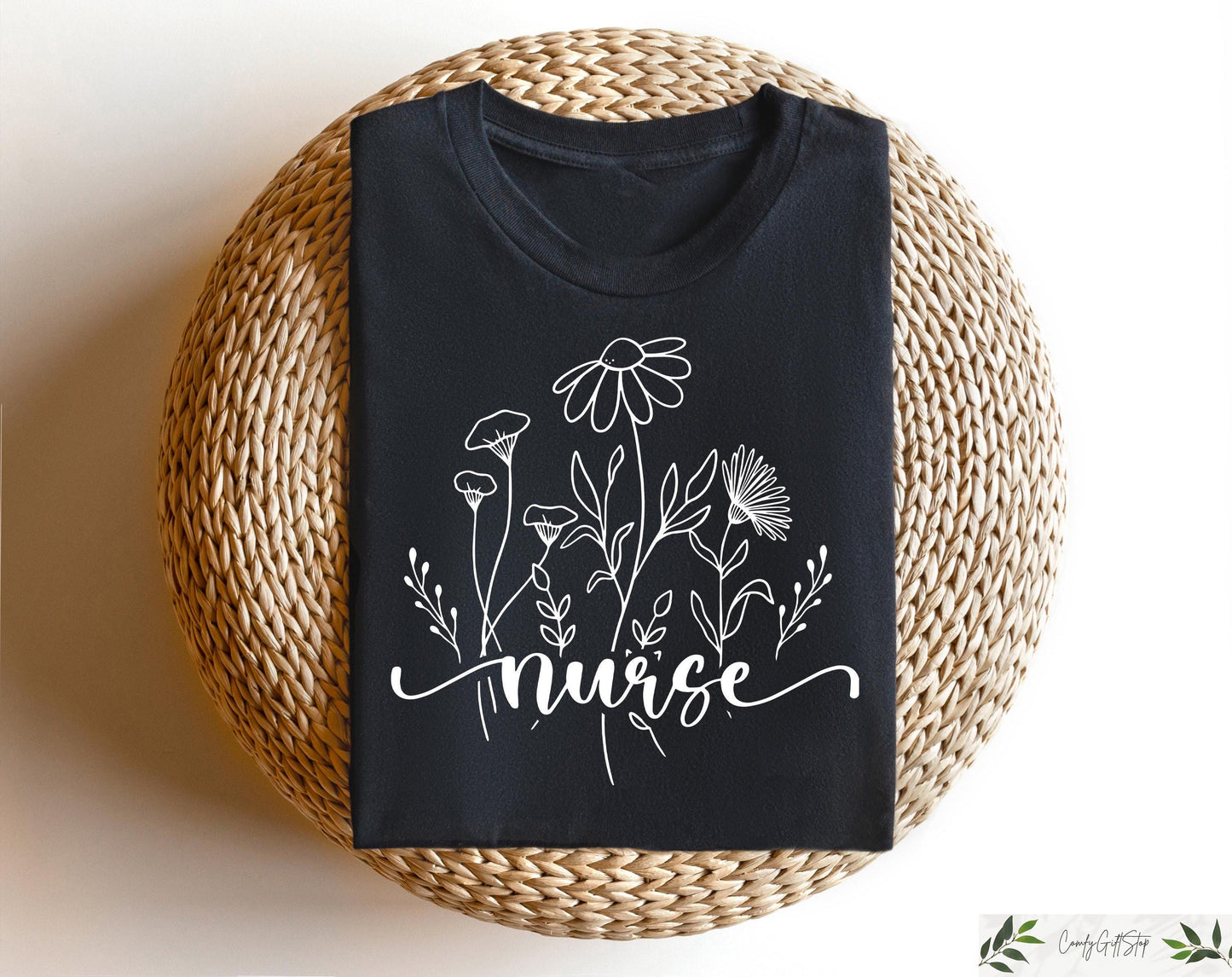 Flower Nurse T shirt School Nurse Shirt Registered Nurse Sweatshirt School Nurse Gift Nurse Appreciation Crewneck Floral Nurse Tee Sweatshirt – Easygoing Wear · High-Quality Print