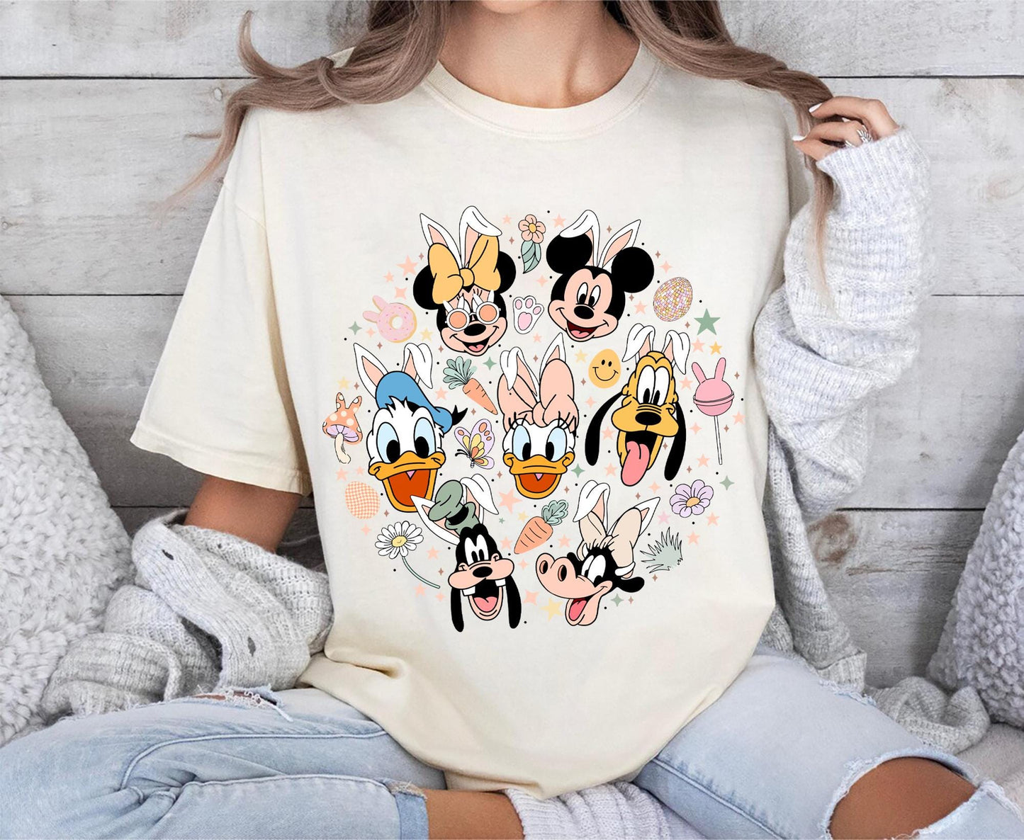 Easter Mickey and Friends Shirt Disney Easter Bunny Tee Mickey and Friends Easter Egg Hunt Shirt Spring Disney Family Matching Gift Tee Graphic Tee – Premium Graphic · Top Pick For Any Outfit