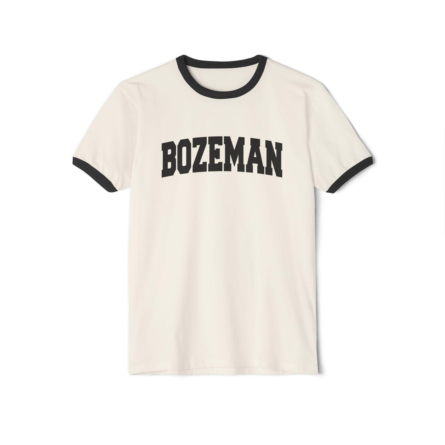 Bozeman Montana Cotton Ringer Graphic Tee Unisex Bozeman T Shirt Vintage Style Tee Men39sWomen39s Tee Collegiate Style Graphic Tee – Premium Graphic · Trending Graphic Apparel
