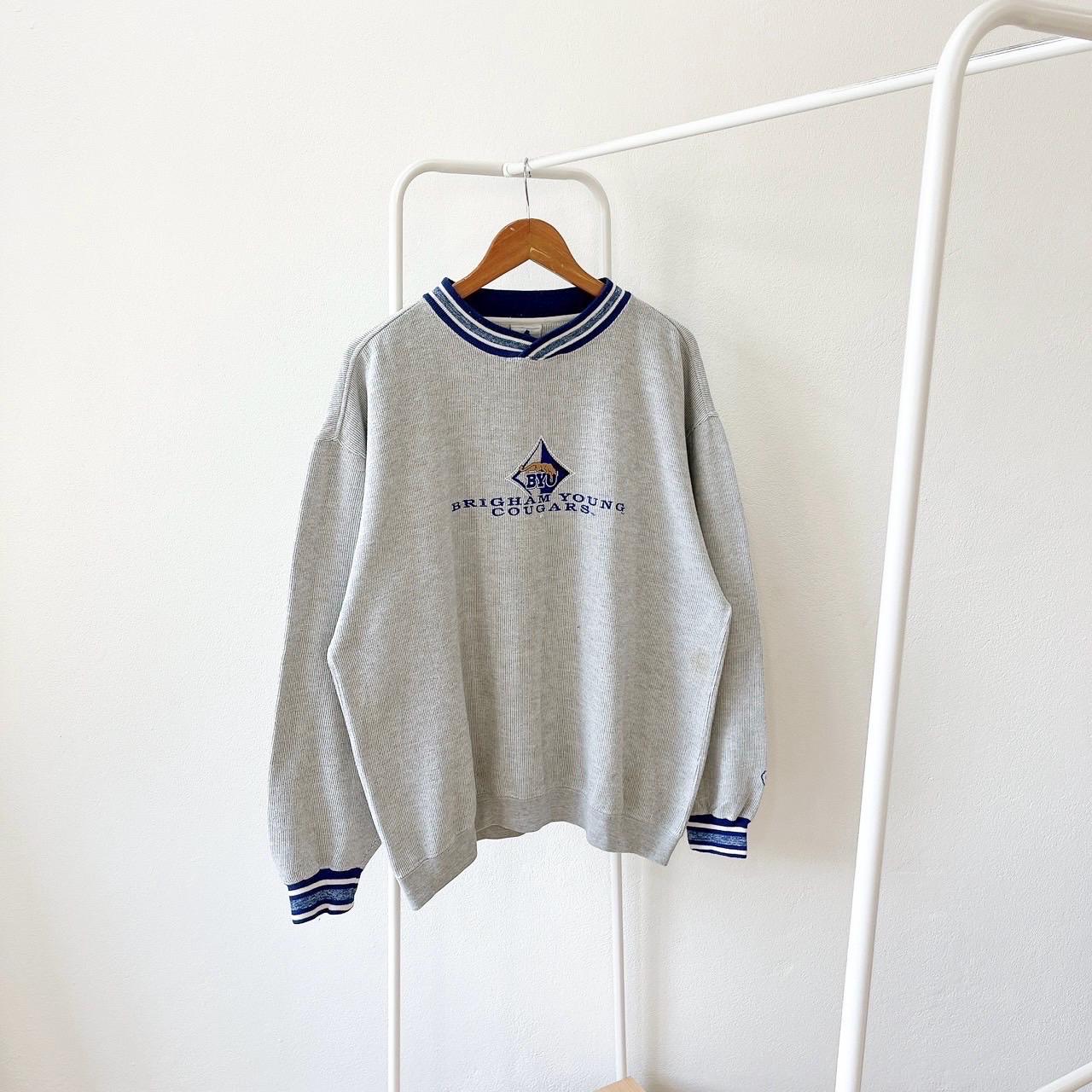 Vintage 90s Brigham Young BYU Cougars vintage Midwest gray sweatshirt L Sweatshirt – Bold Style · Trending Graphic Apparel