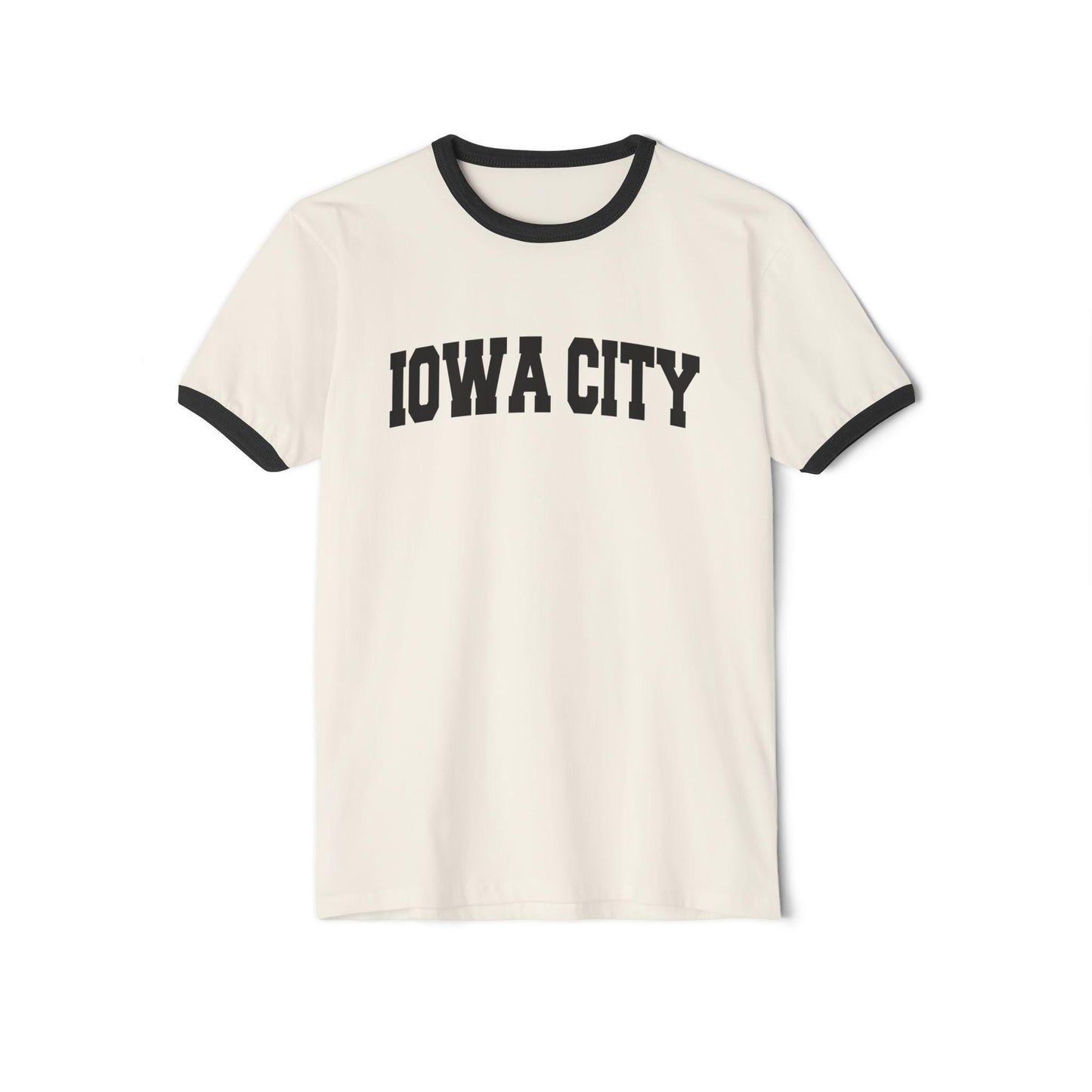 Iowa City Iowa Cotton Ringer Graphic Tee Unisex Iowa City T Shirt Vintage Style Tee Men39sWomen39s Tee Collegiate Style Graphic Tee – Premium Graphic · Great Gift For Fans