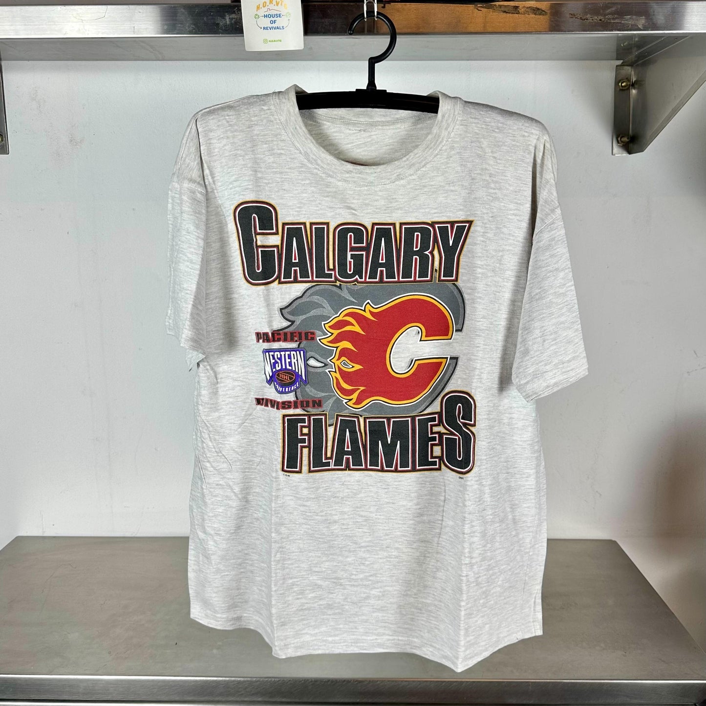Vintage 90s Calgary Flames Hockey NHL XL T shirt Vintage Calgary Flames Tshirts Vintage Sports Tshirts Vintage Hockey Shirts NHL Tshirt Graphic Tee – Easygoing Wear · Must-Have Style