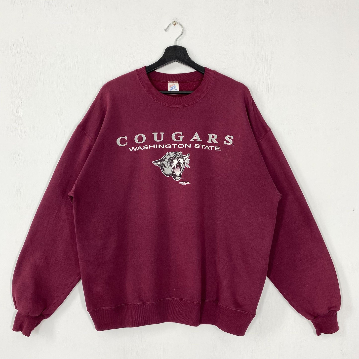 Vintage 90s Washington State University Sweatshirt Washington State Crewneck Washington Sweater Washington State Cougars Print Logo Large Sweatshirt – Everyday Comfort · Must-Have Style