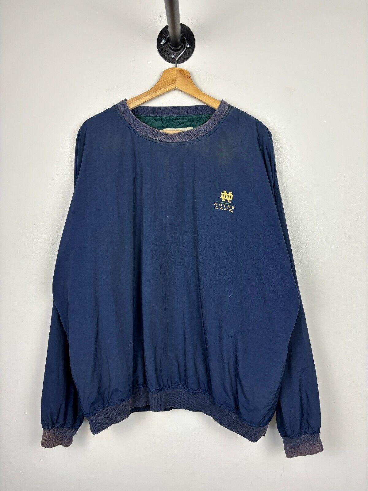 Vintage Notre Dame Navy Pullover Windbreaker Size XL Graphic Tee – Feel-Good Design · Must-Have Style