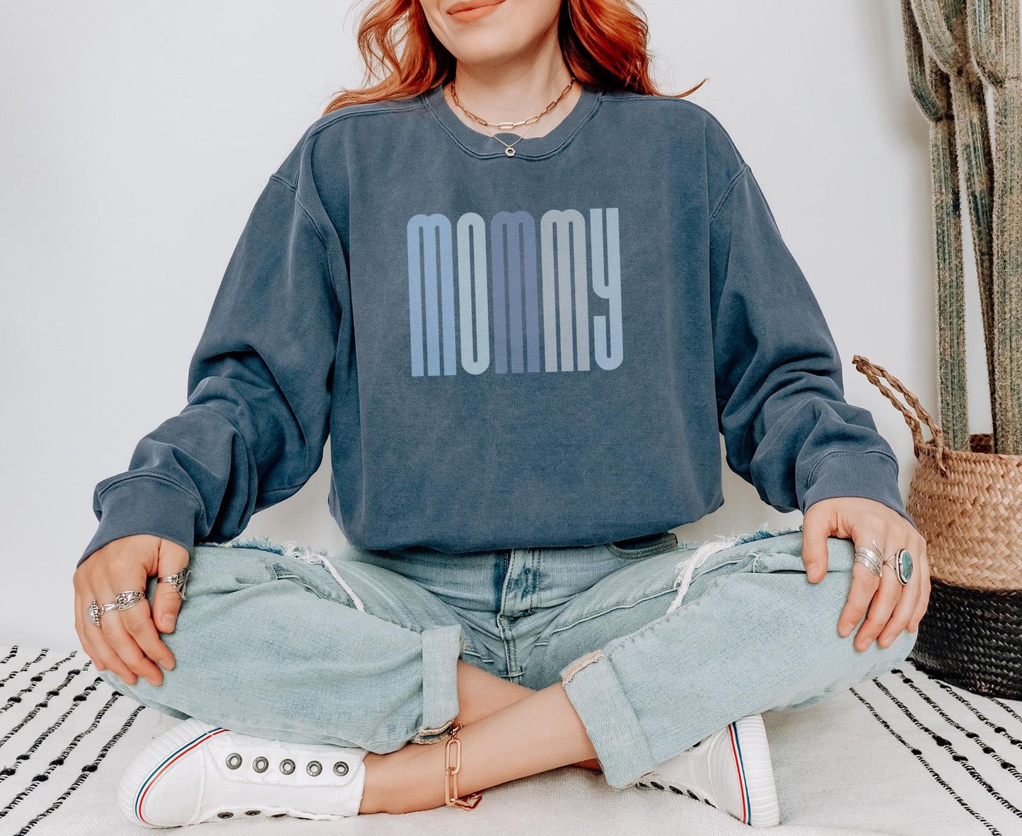 MOMMY Sweatshirt Perfect Gift for Moms New Mom Shirt or Mothers Day Gift Sweatshirt – Cozy Vibes · Trending Graphic Apparel