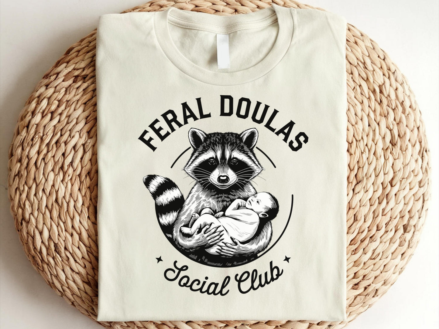 Feral Doula Shirt Doula Shirt Feral Shirt Gift For Doula Shirt Doula Worker Shirt Doula Nurse Shirt Funny Doula Shirt Raccoon Tee Graphic Tee – Cozy Vibes · Top Pick For Any Outfit