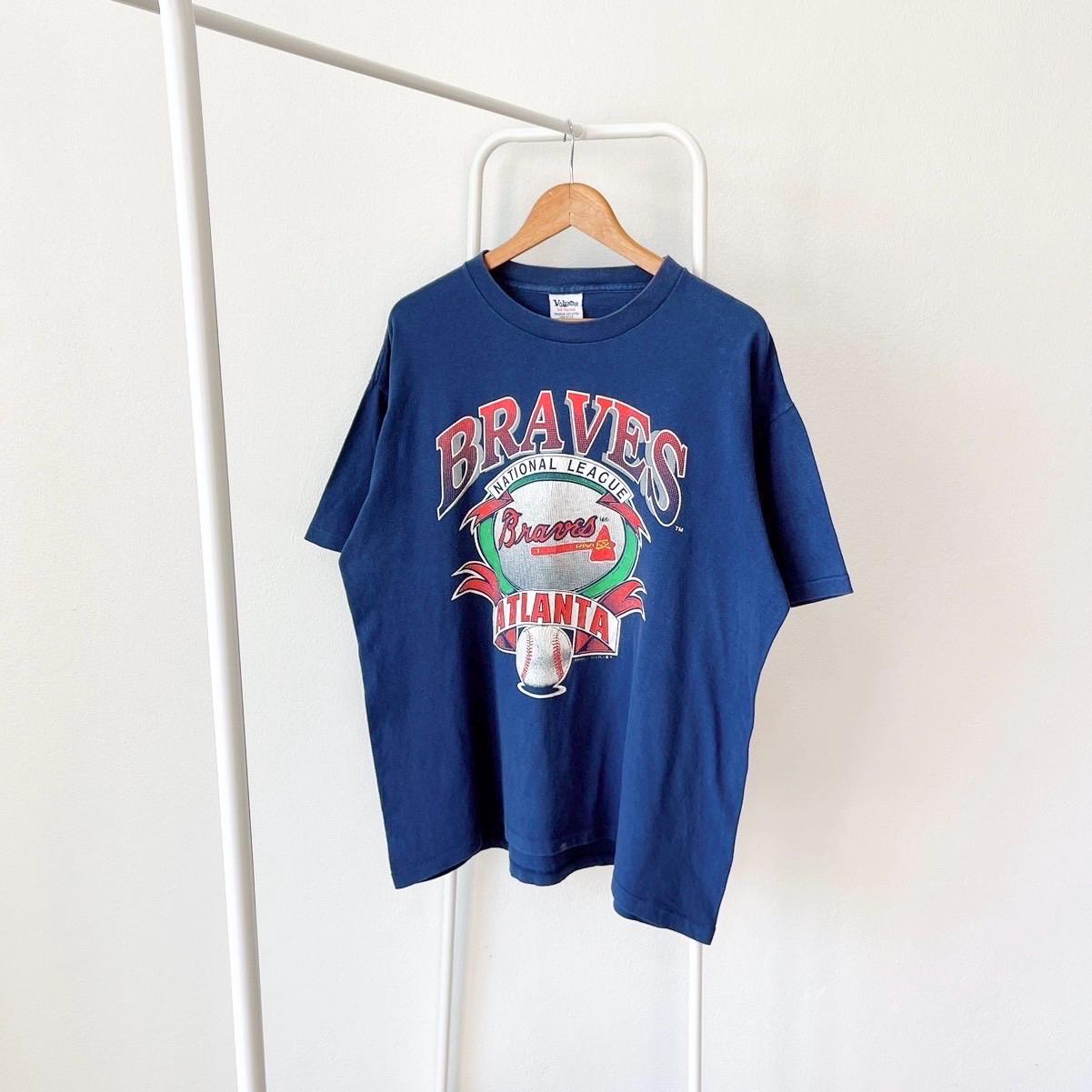 Vintage 90s Atlanta Braves baseball Made in USA vintage Volunteer blur t shirt XL Graphic Tee – Bold Style · Must-Have Style
