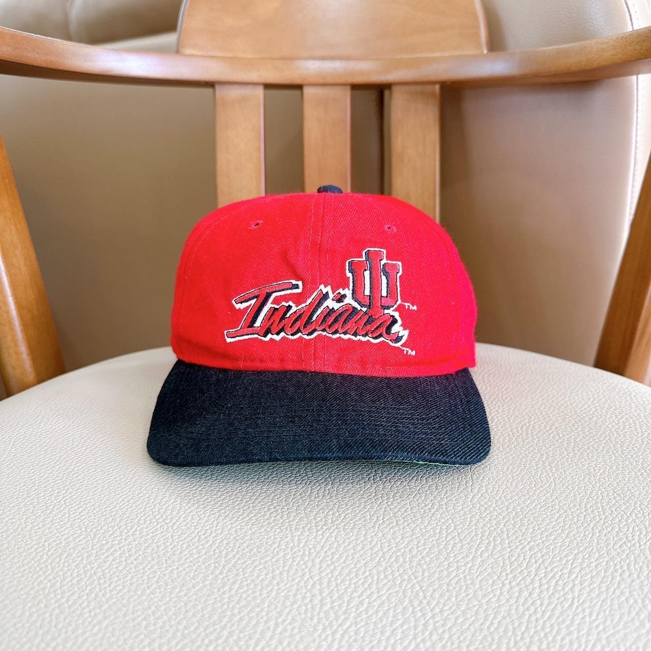 Vintage 90s Indiana University Hoosiers NCAA vintage The game hat cap OSFA Graphic Tee – Feel-Good Design · Perfect For Daily Wear