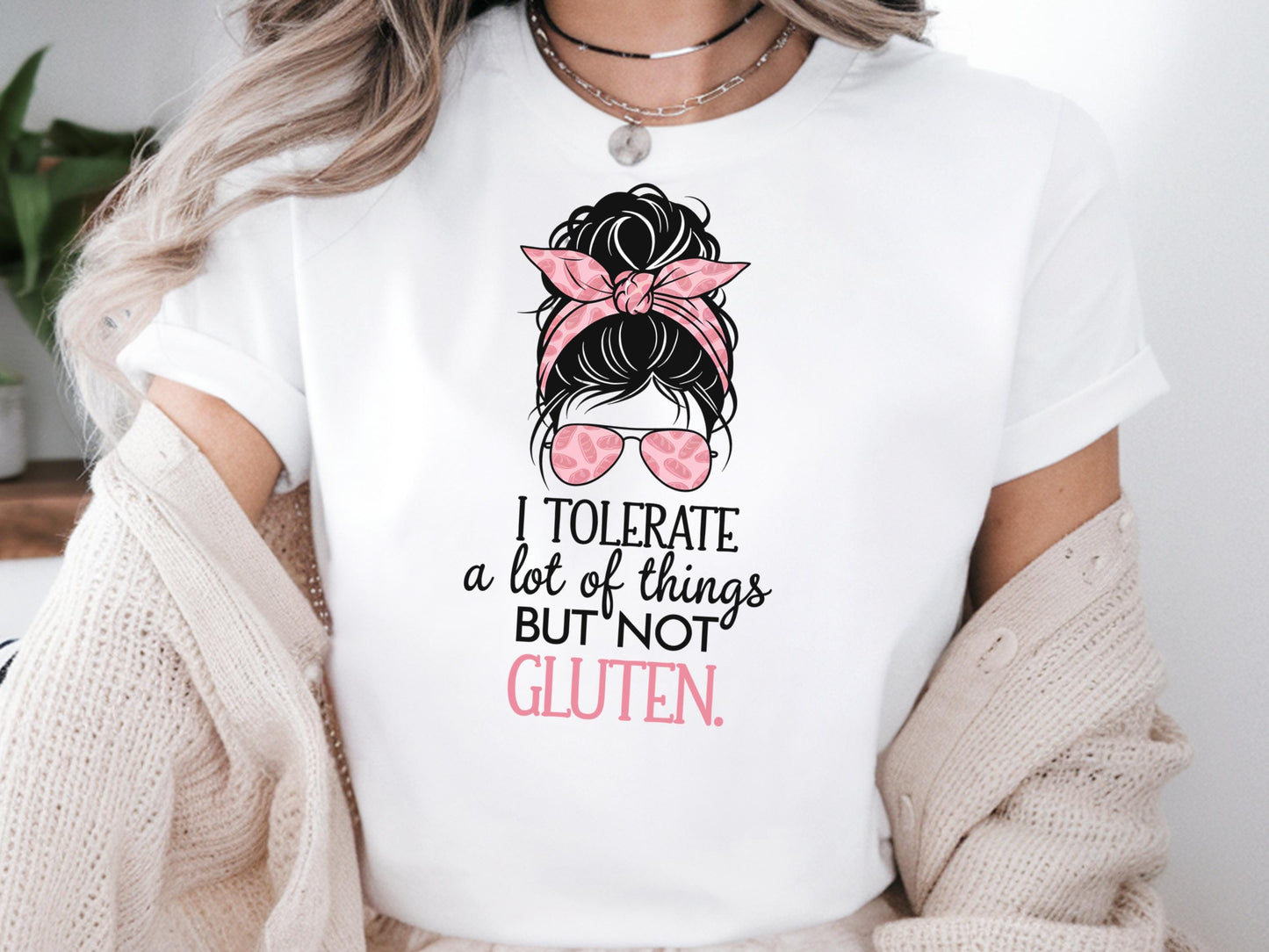 I Tolerate A Lot Of Things But Not Gluten Shirt Funny Gluten Intolerance Shirt Gluten Free Diet Shirt Celiac Disease Awareness Shirt Graphic Tee – Easygoing Wear · Perfect For Daily Wear