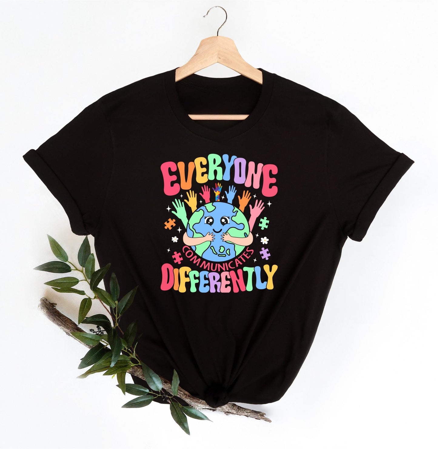 Everyone Communicates Differently Shirt Autism ShirtTeacher Gift ShirtAutism Awareness ShirtAutism Teacher Shirt awareness shirtwomen Graphic Tee – Easygoing Wear · Trending Graphic Apparel
