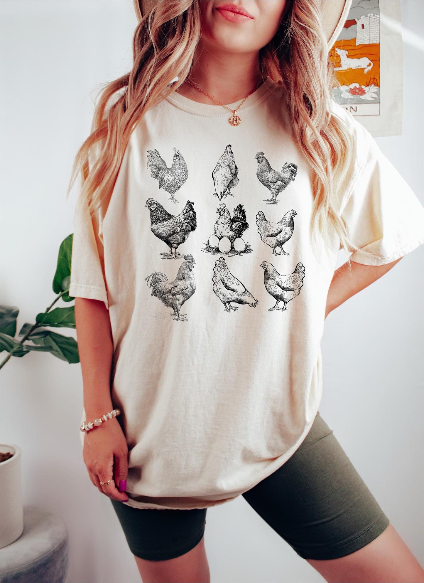 Comfort Color Shirt Retro Chicken Shirt Chicken Lover Gift Farmers Shirt Farmer Gifts Chicken Lover Shirt Chicken Girl Shirt Gift Graphic Tee – Everyday Comfort · Must-Have Style