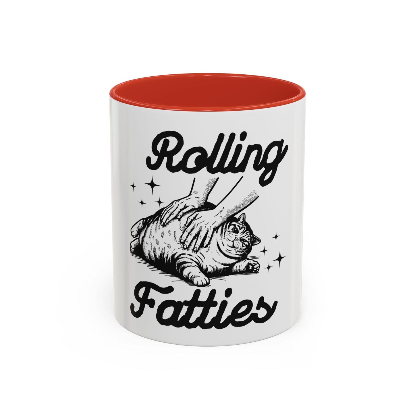Rolling Fatties Cat Coffee Mug Fun Gift for Cat Lovers Pet Owner Coffee Cup Cute Cat Lovers Merchandise Unique Holiday Gift Funny Home Graphic Tee – Aesthetic Look · Trending Graphic Apparel