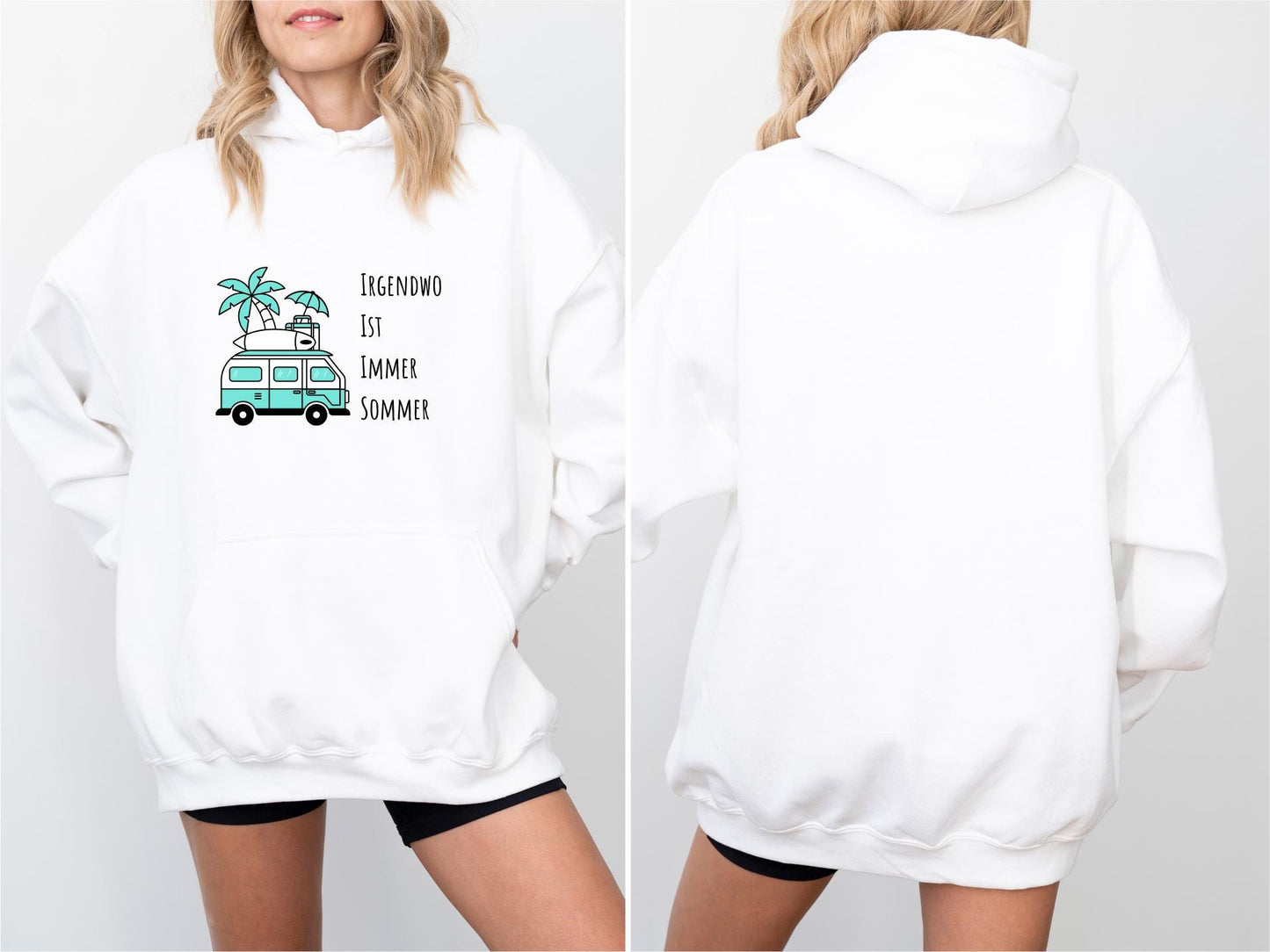 Irgendwo ist immer Sommer Hoodie Lustiger Spruch Pullover Bequemer Urlaubs Hoodie Perfekt fr Reisefans Sonnenliebhaber Strand Outfit Hoodie – Fan Favorite · Top Pick For Any Outfit