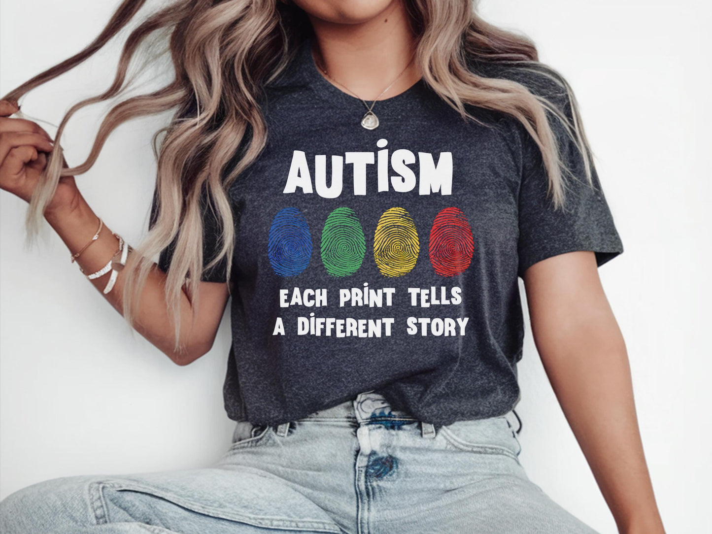 Autism Fingerprint Shirt Autistic Shirt Autism Awareness Shirt Teacher Shirts Autism Autism Shirt Gifts ADHD Autism Awareness Shirt Graphic Tee – Premium Graphic · Trending Graphic Apparel